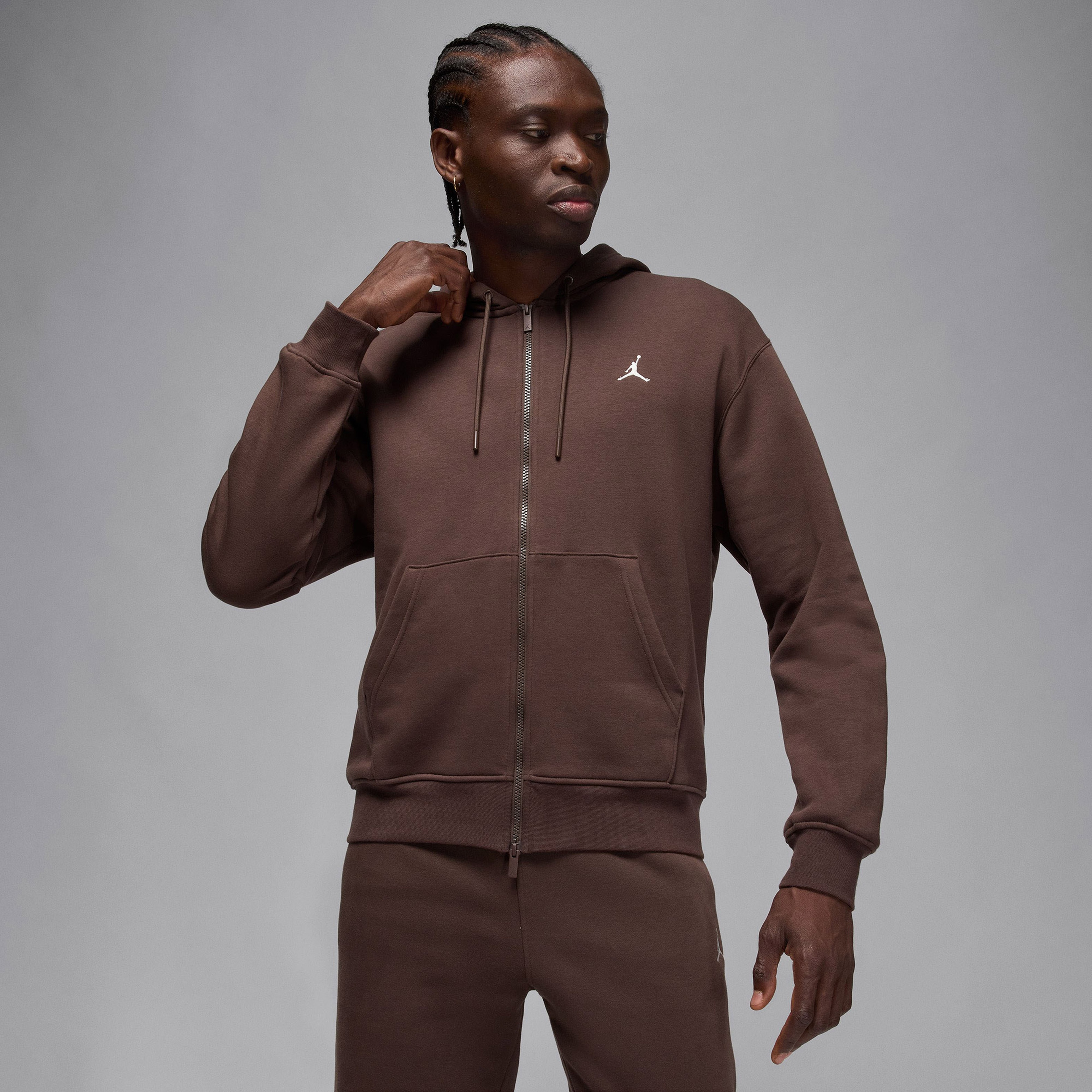 Jordan Brooklyn Fleece Erkek Kahverengi Kapüşonlu Sweatshirt
