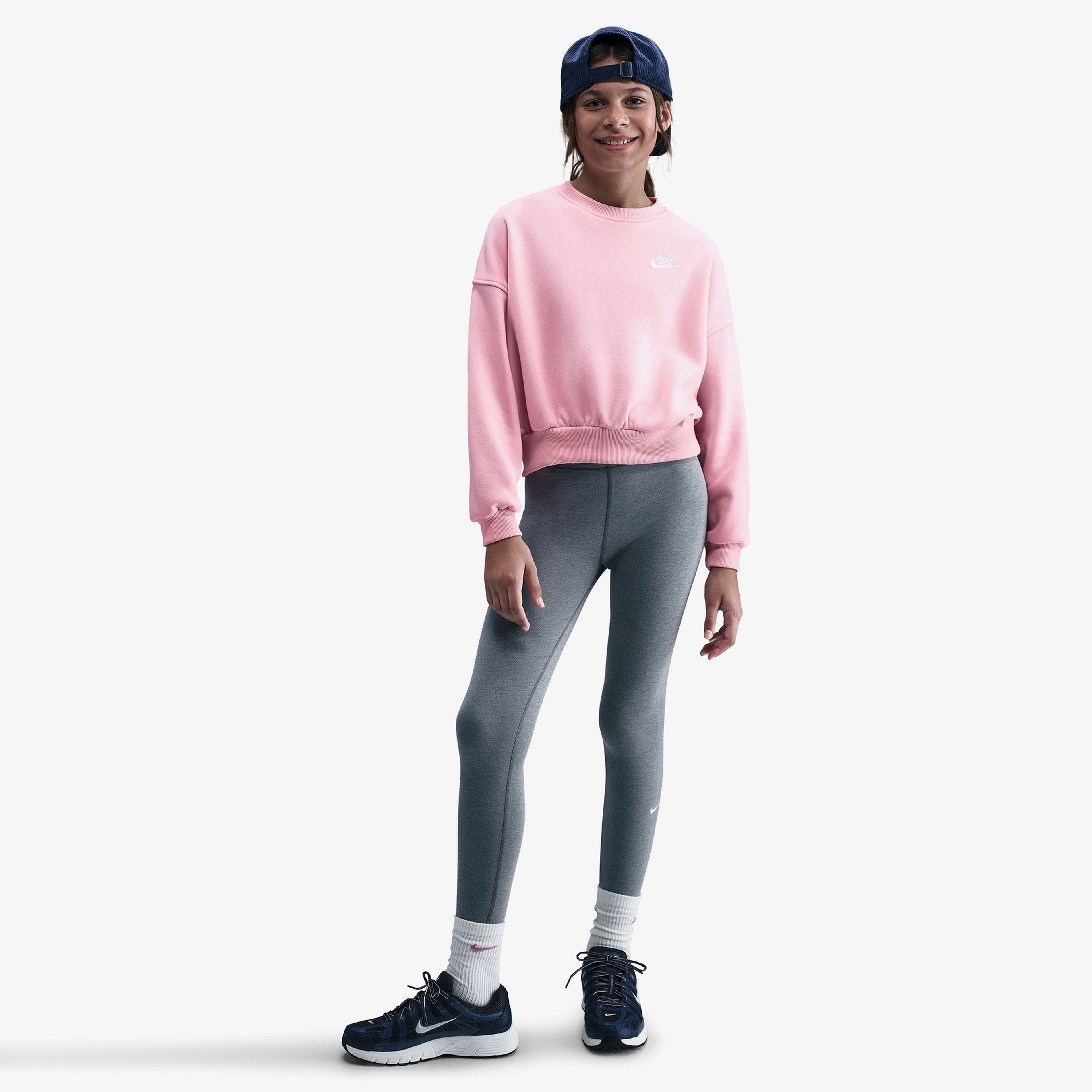 Nike Sportswear Club Fleece Crew Çocuk Pembe Sweatshirt
