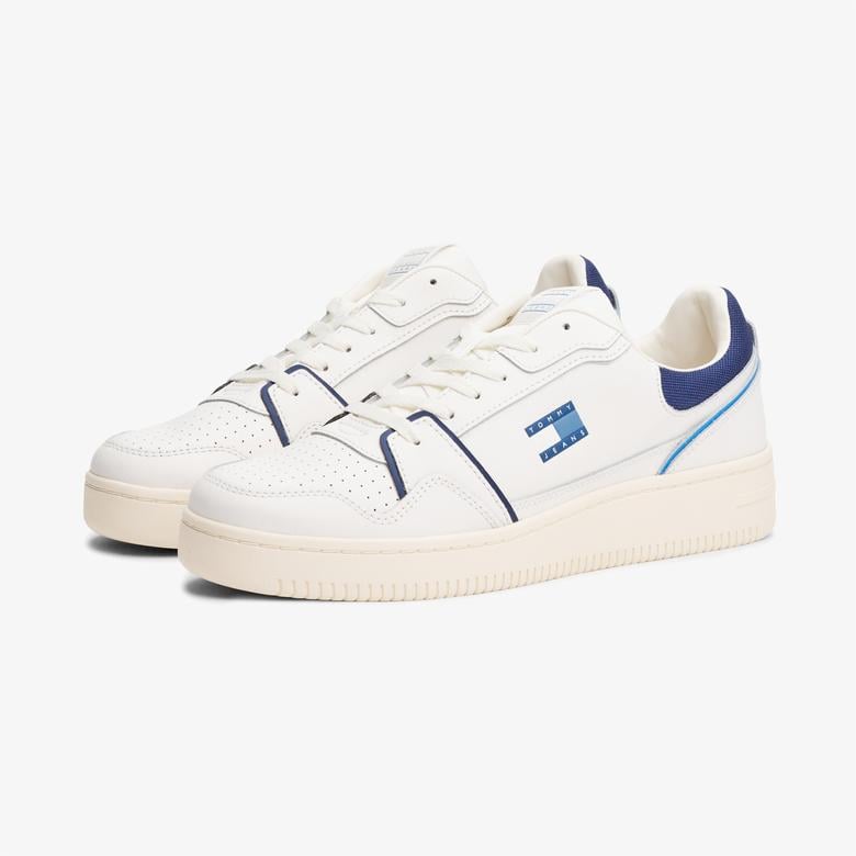 Tommy Jeans Retro Basket Erkek Beyaz Sneaker