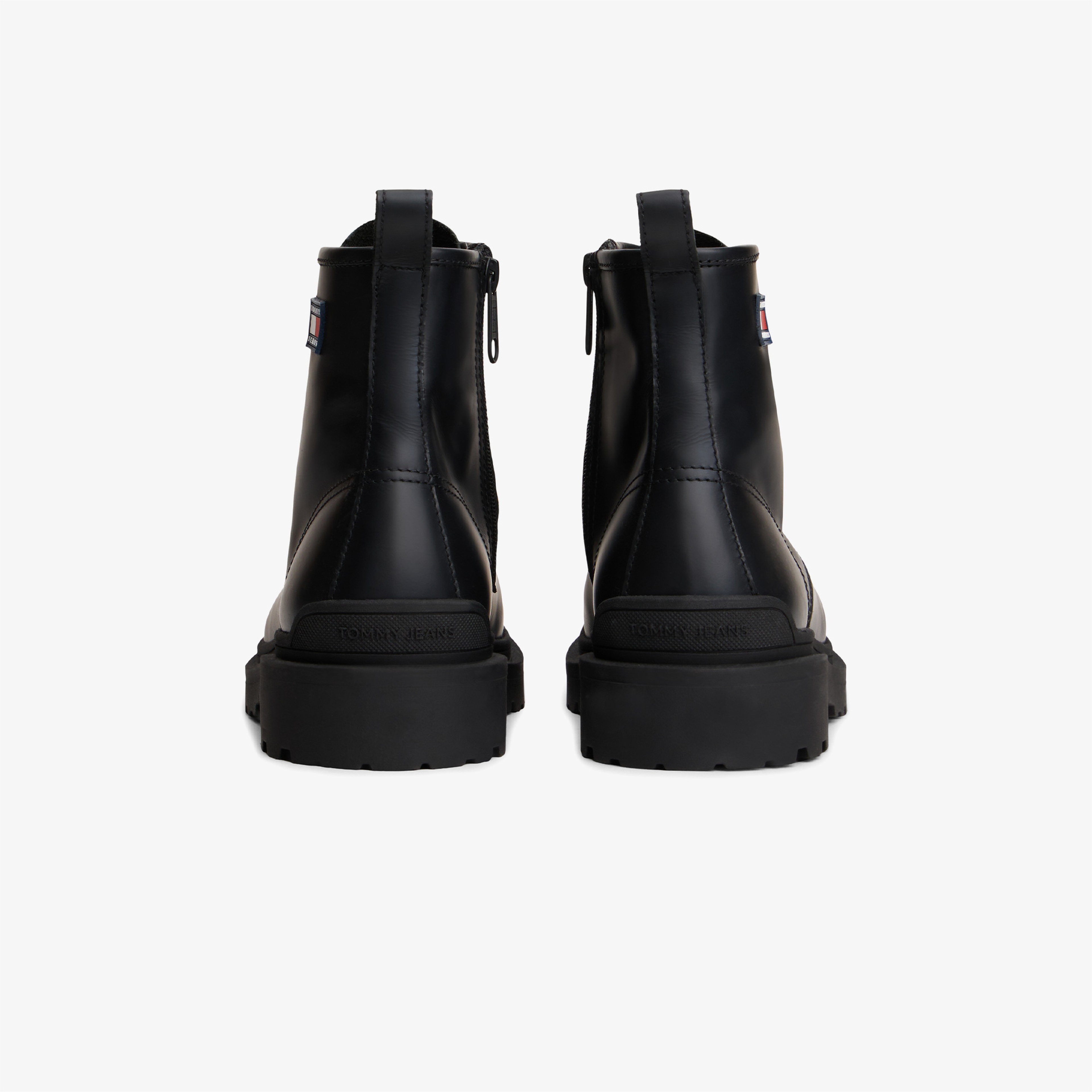 Tommy Jeans Lace Up Rubberized Erkek Siyah Bot