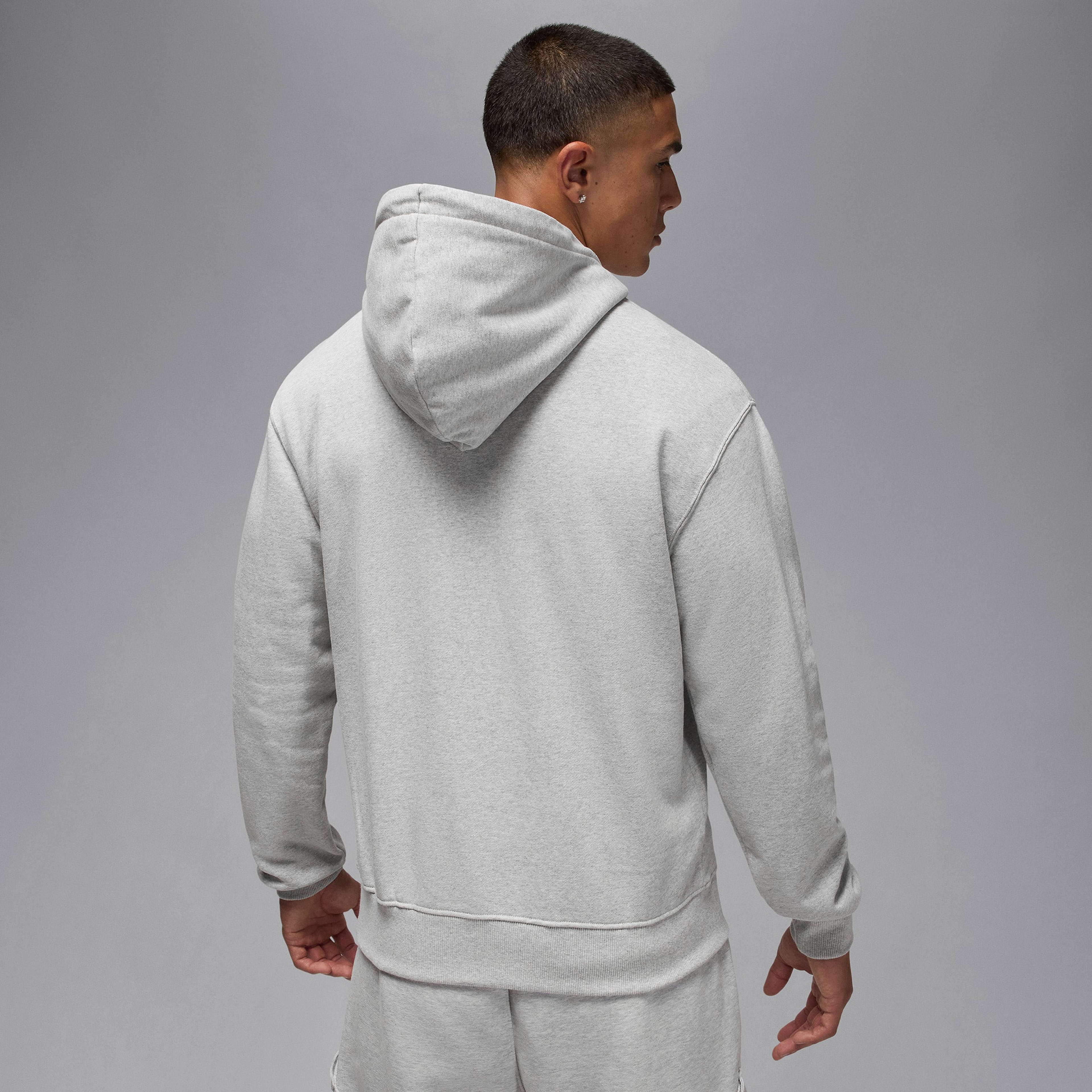 Jordan Flight Fleece Erkek Gri Sweatshirt