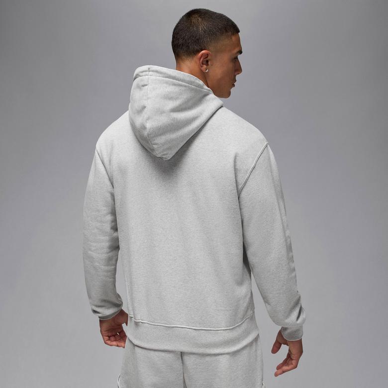 Jordan Flight Fleece Pullover Erkek Gri Sweatshirt