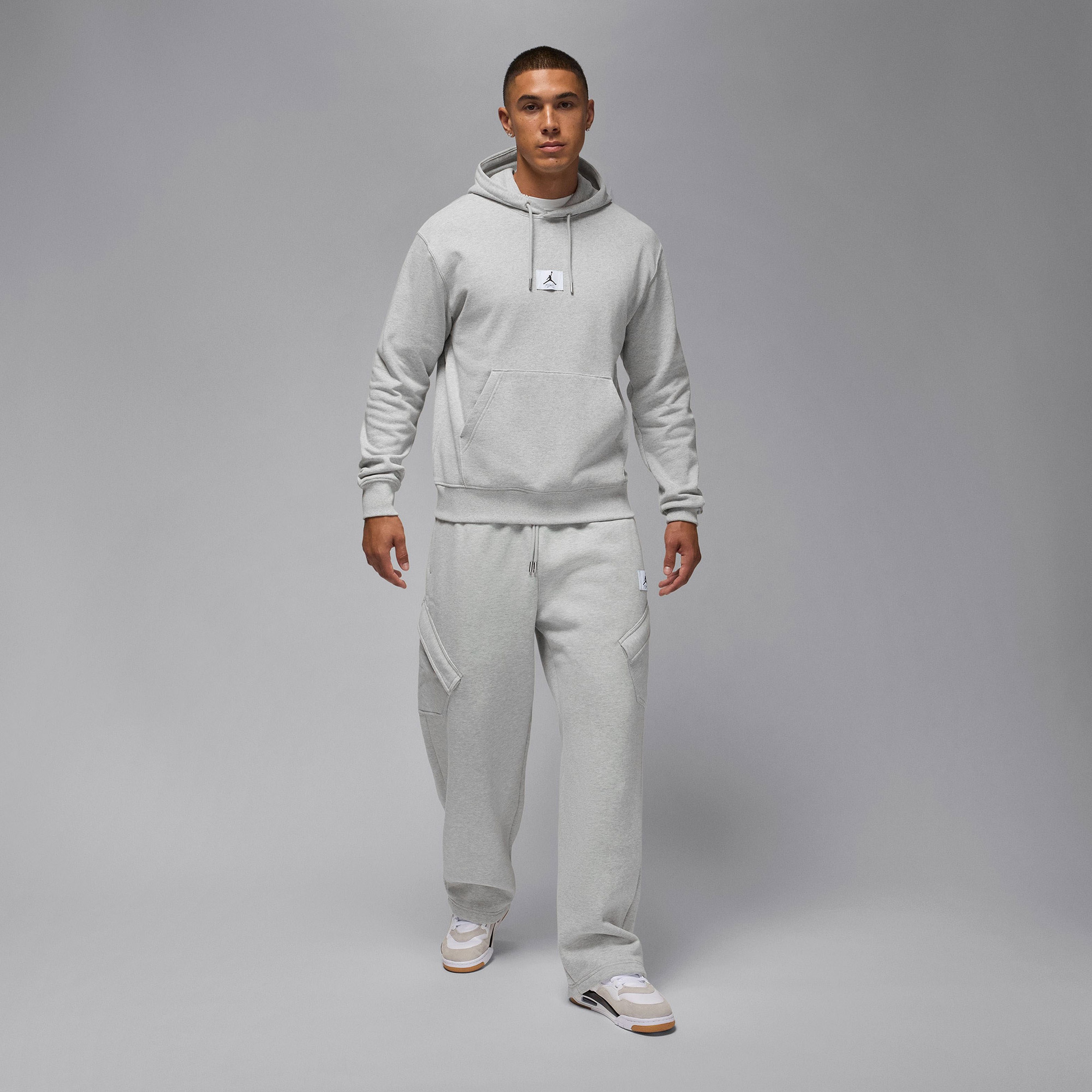 Jordan Flight Fleece Erkek Gri Sweatshirt