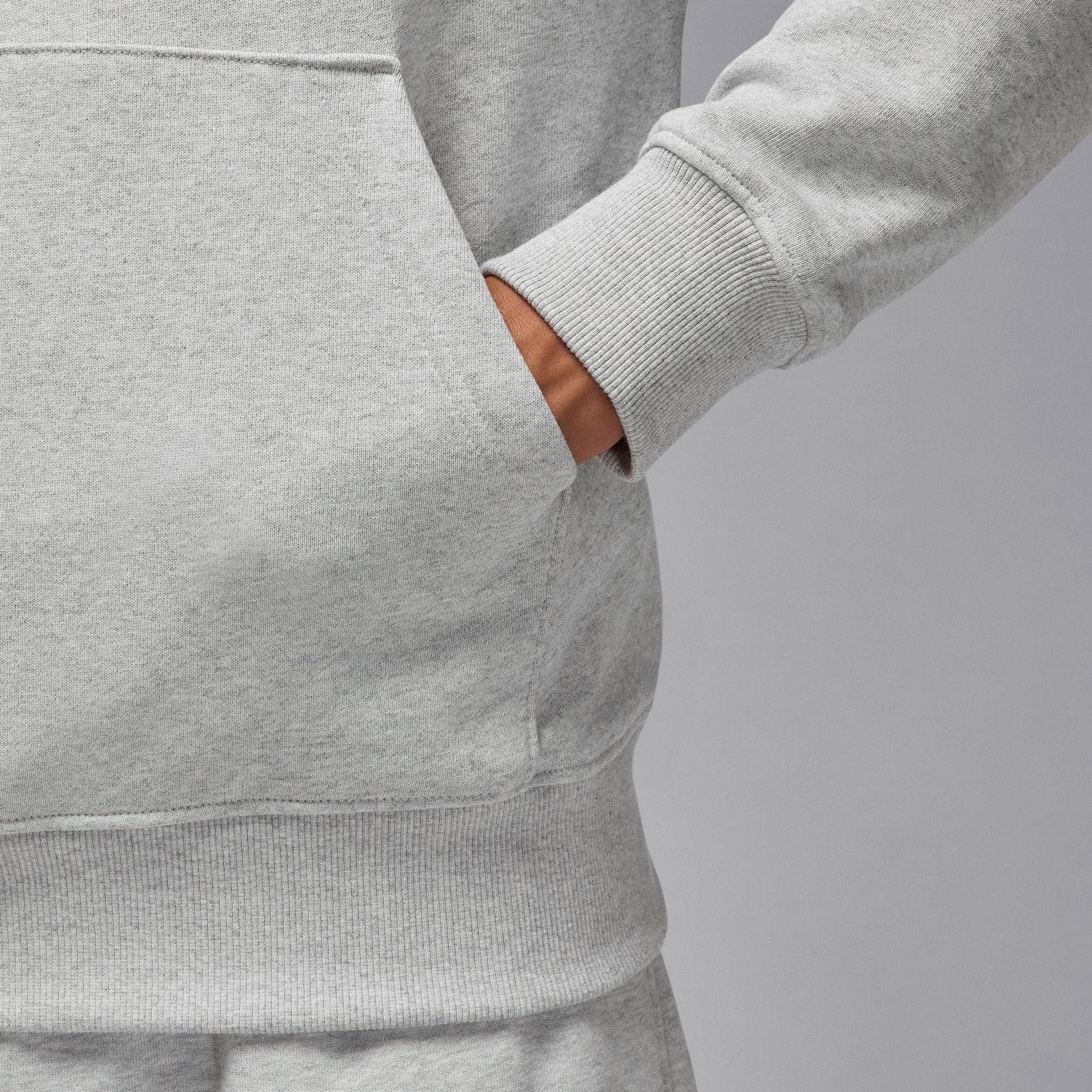 Jordan Flight Fleece Erkek Gri Sweatshirt