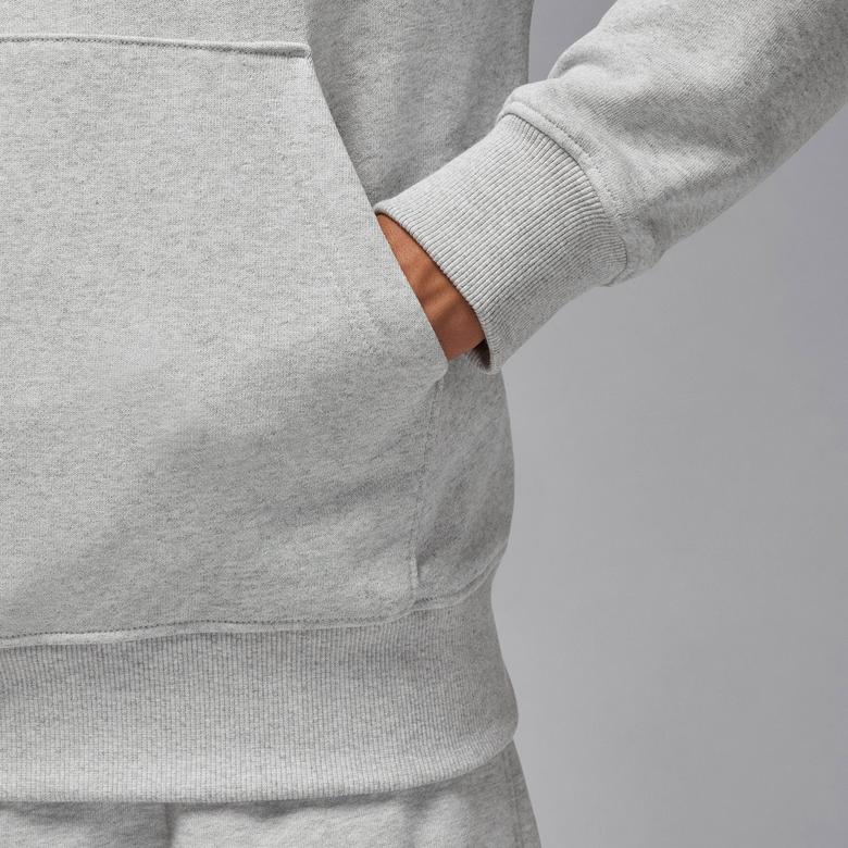 Jordan Flight Fleece Pullover Erkek Gri Sweatshirt