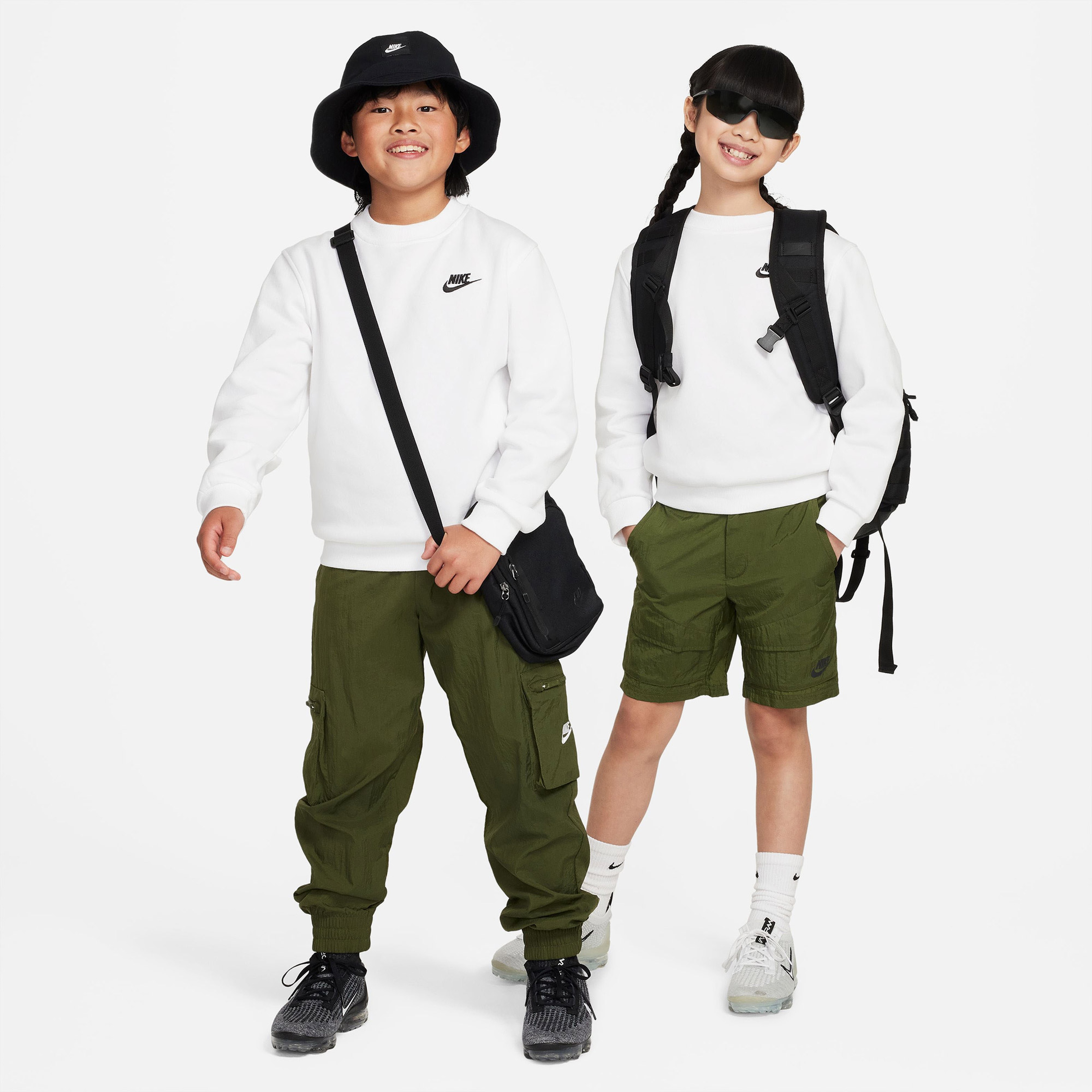 Nike Sportswear Club Fleece Crew Çocuk Beyaz Sweatshirt