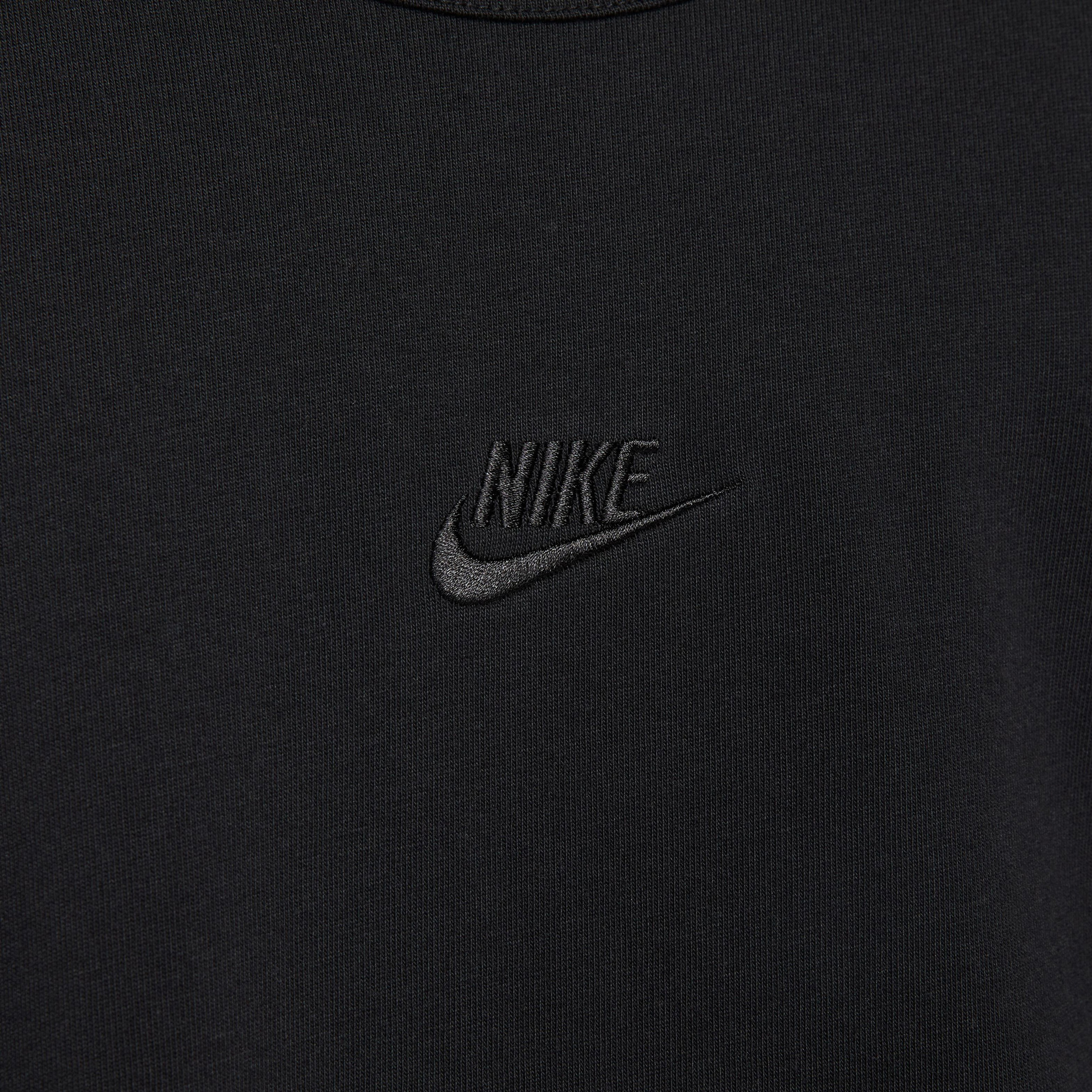 Nike Sportswear Premium Essentials Erkek Siyah Kolsuz T-Shirt