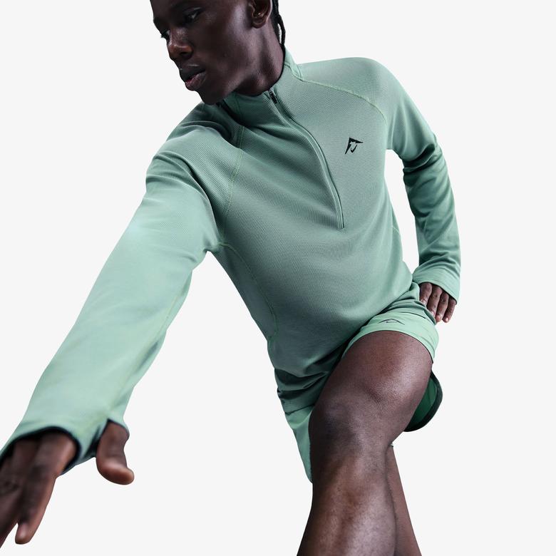 Nike Dri-Fit Trail Midlayer Erkek Yeşil Kapüşonlu Hoodie