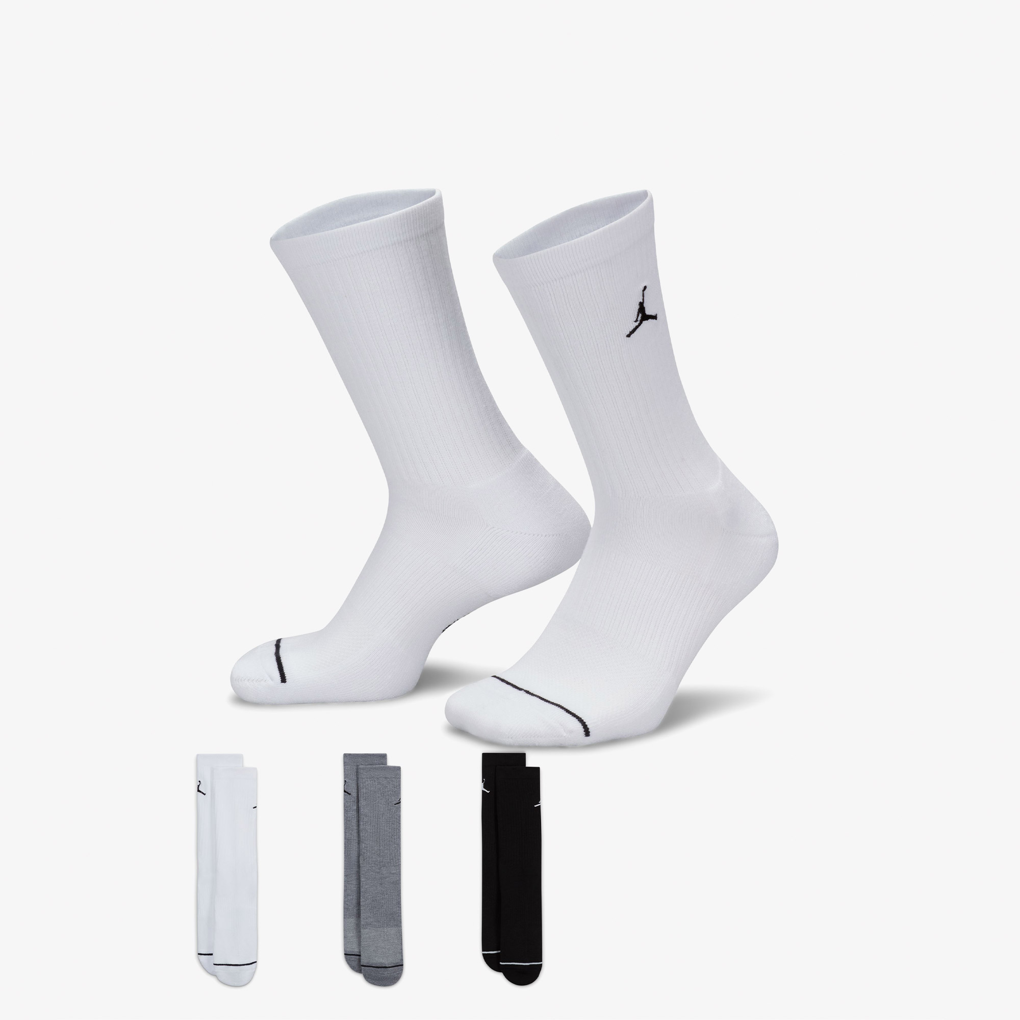 Jordan Everyday Crew 3'lü Unisex Renkli Çorap