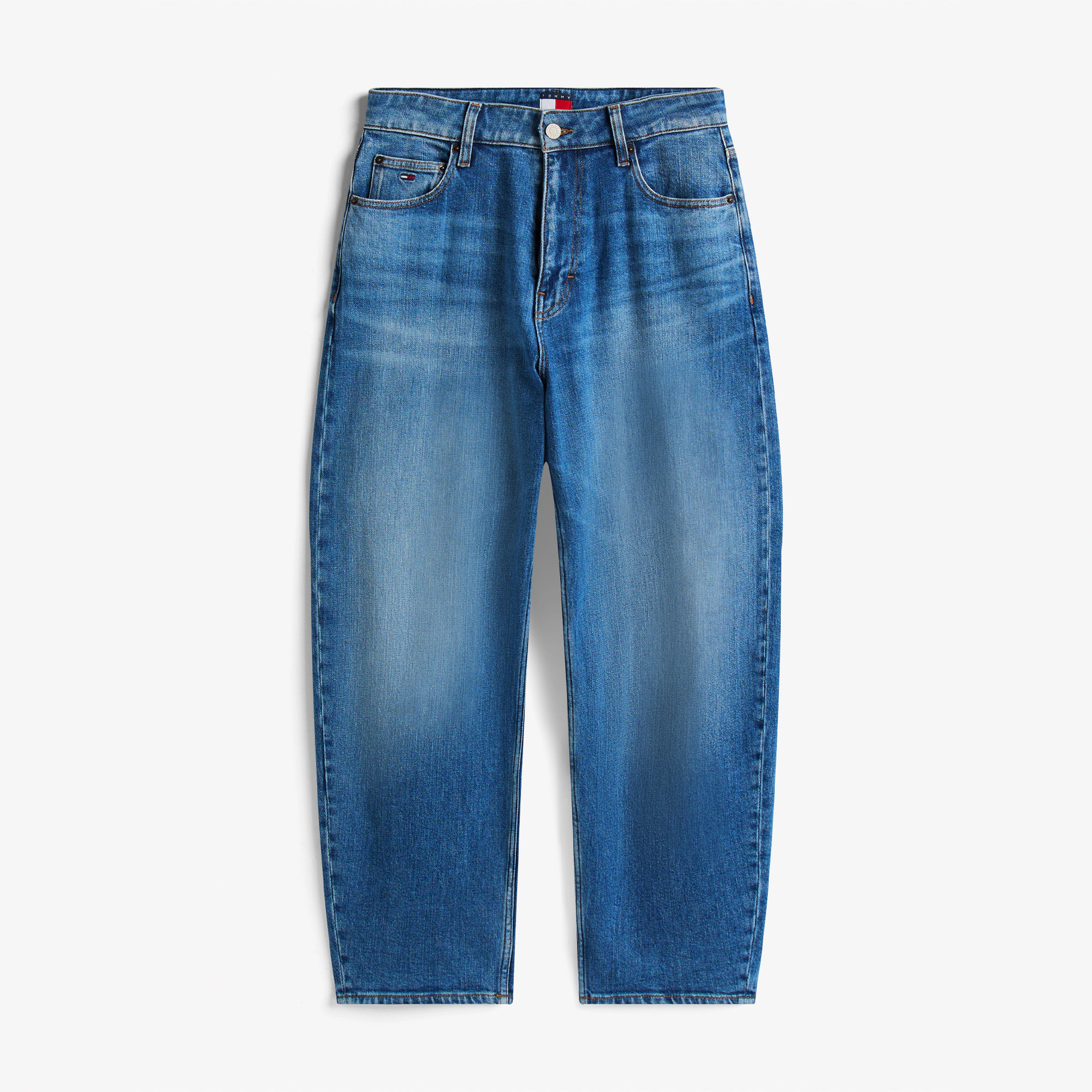 Tommy Hilfiger ie Balloon Bi0134 Kadın Tapered Mavi Jean Pantolon