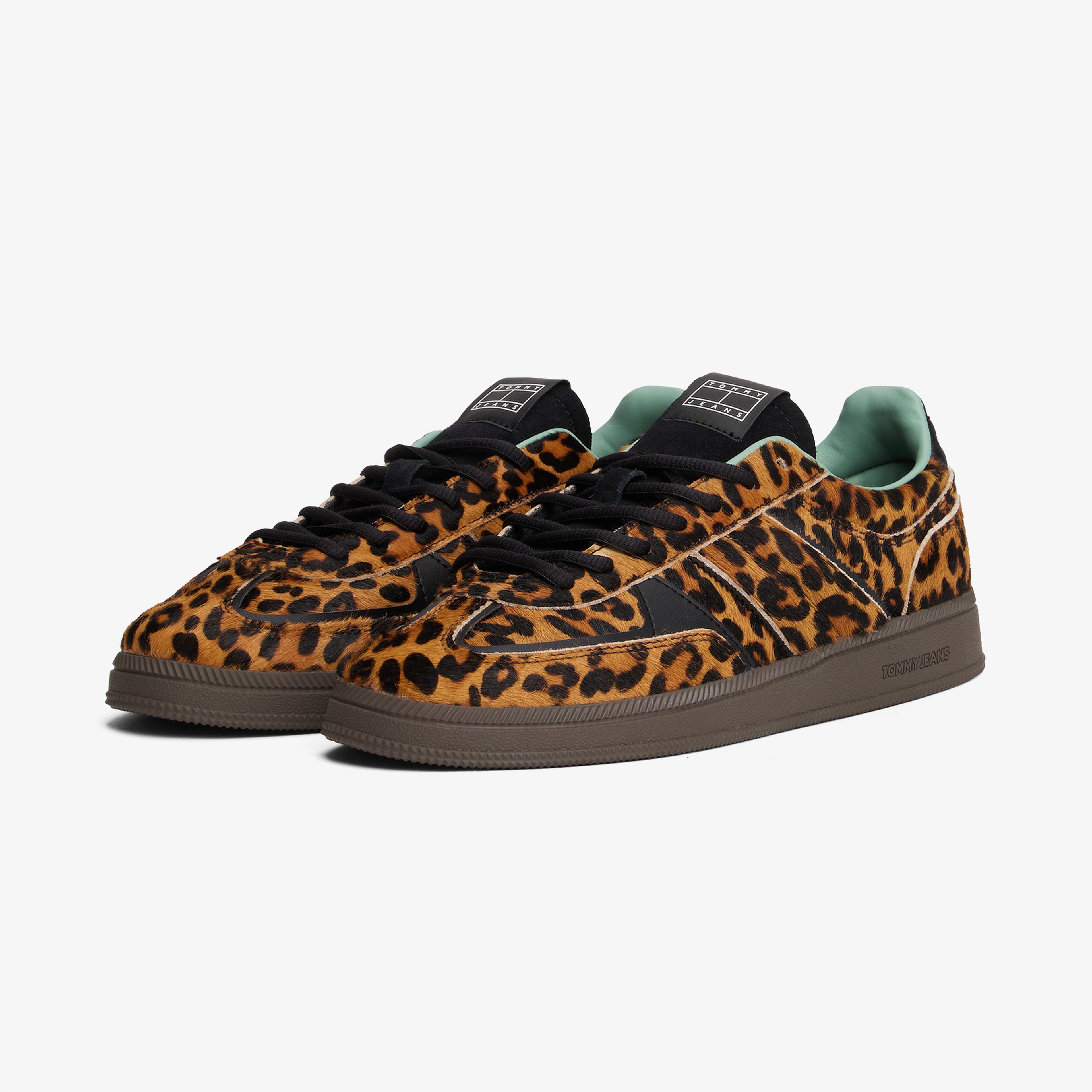 Tommy Hilfiger The Greenwich Edge Leopard Kadın Kahvrengi Sneaker