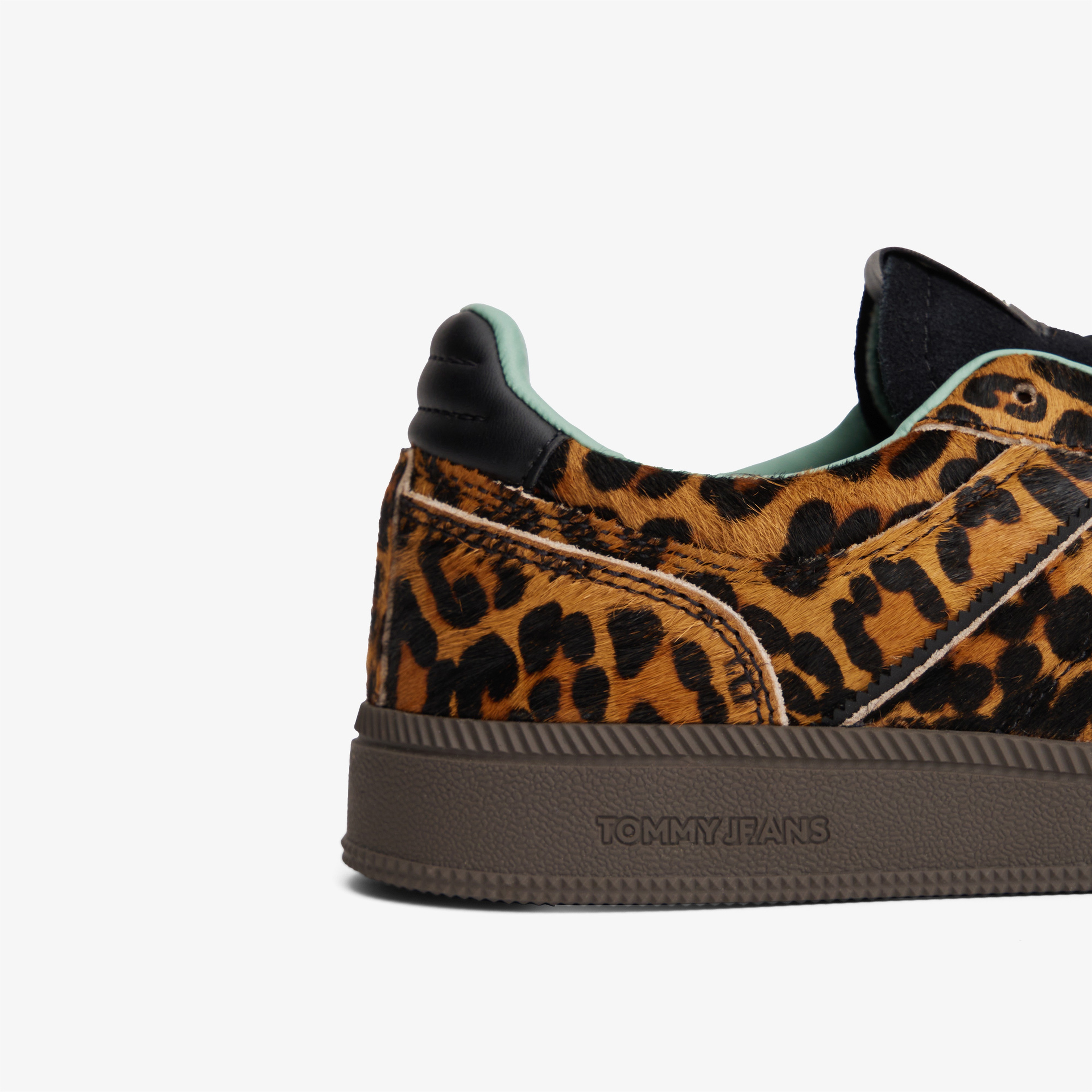 Tommy Hilfiger The Greenwich Edge Leopard Kadın Kahvrengi Sneaker