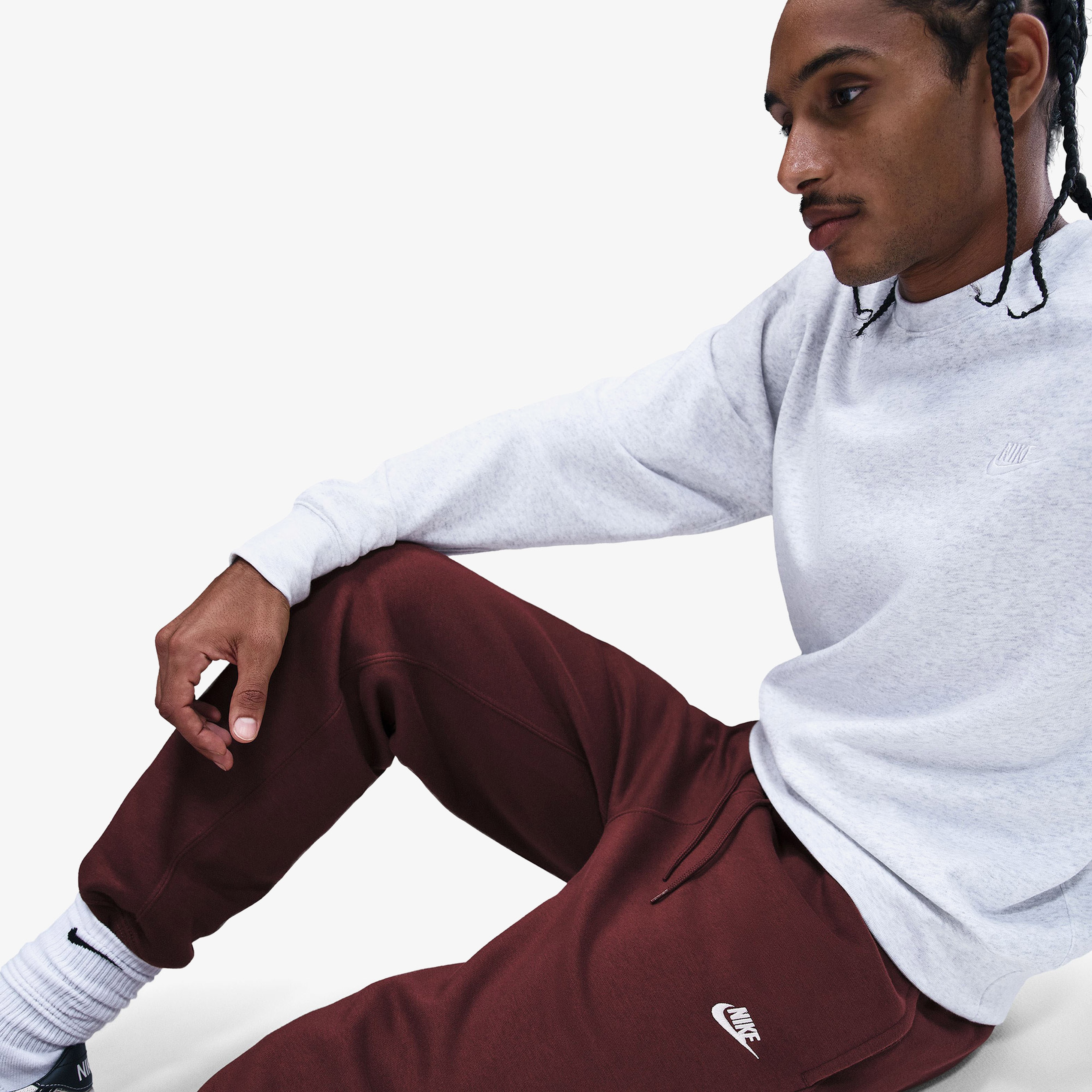 Nike Club Jogger Erkek Bordo Eşofman Altı