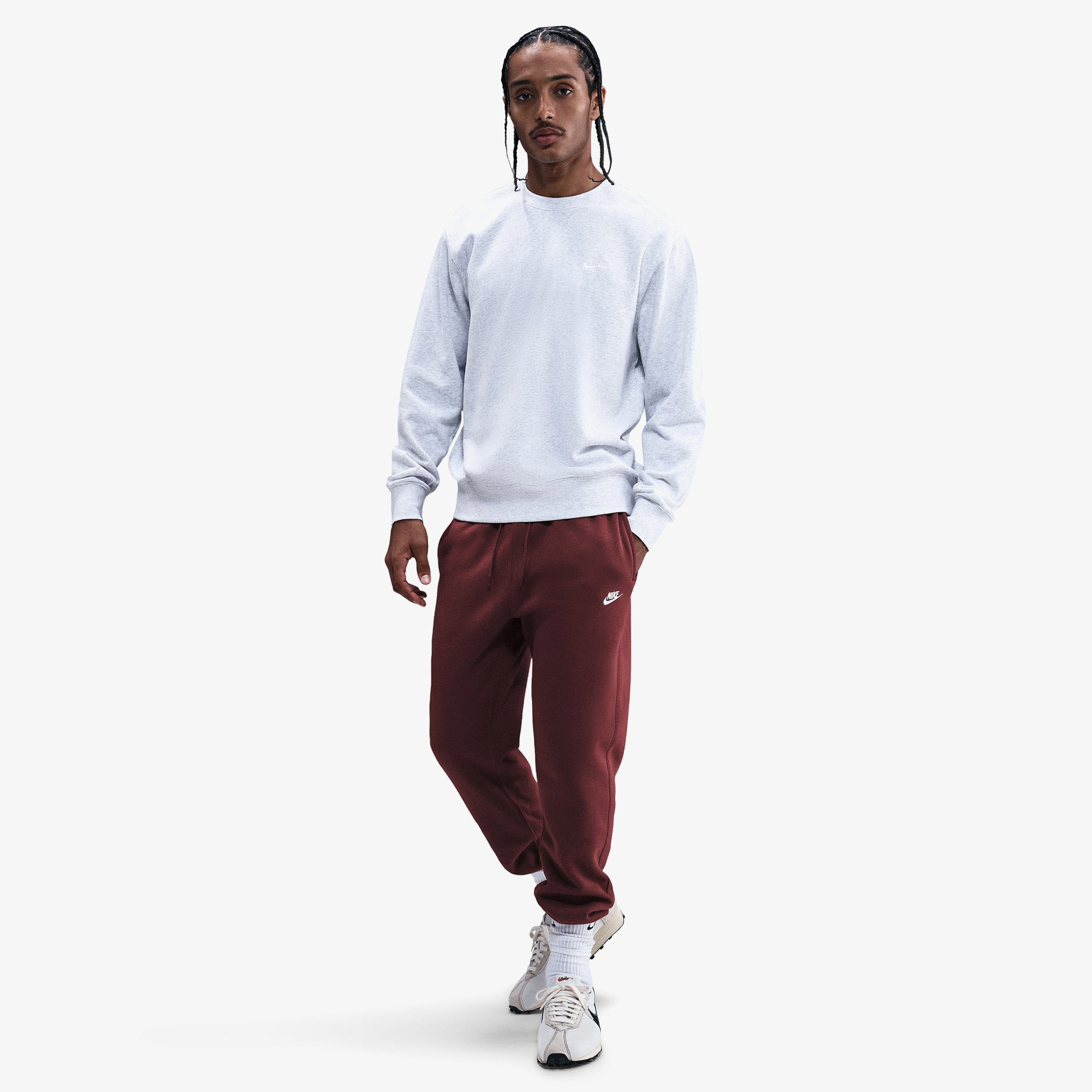 Nike Club Jogger Erkek Bordo Eşofman Altı
