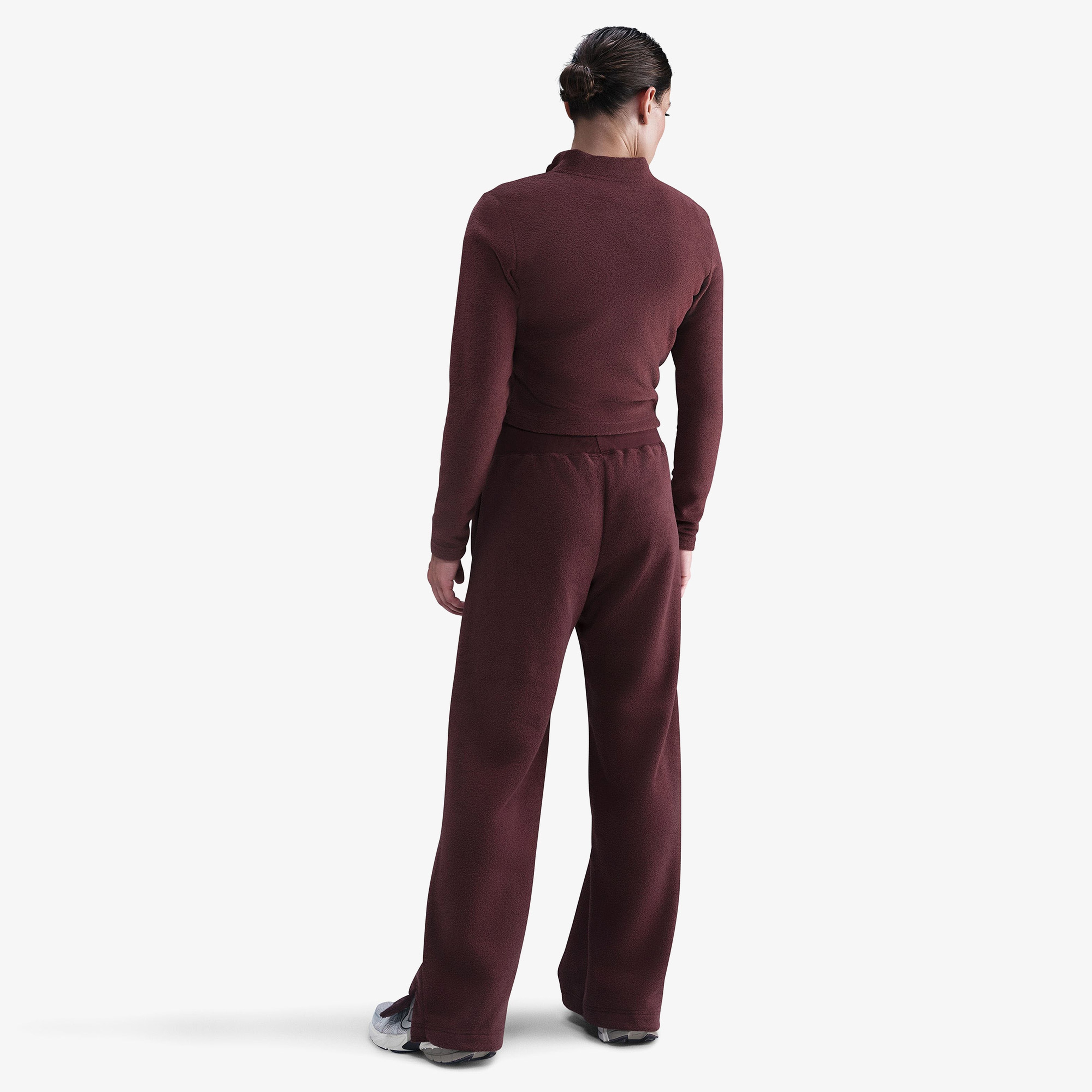 Nike Sportswear Phoenix Plush Kadın Bordo Eşofman Altı