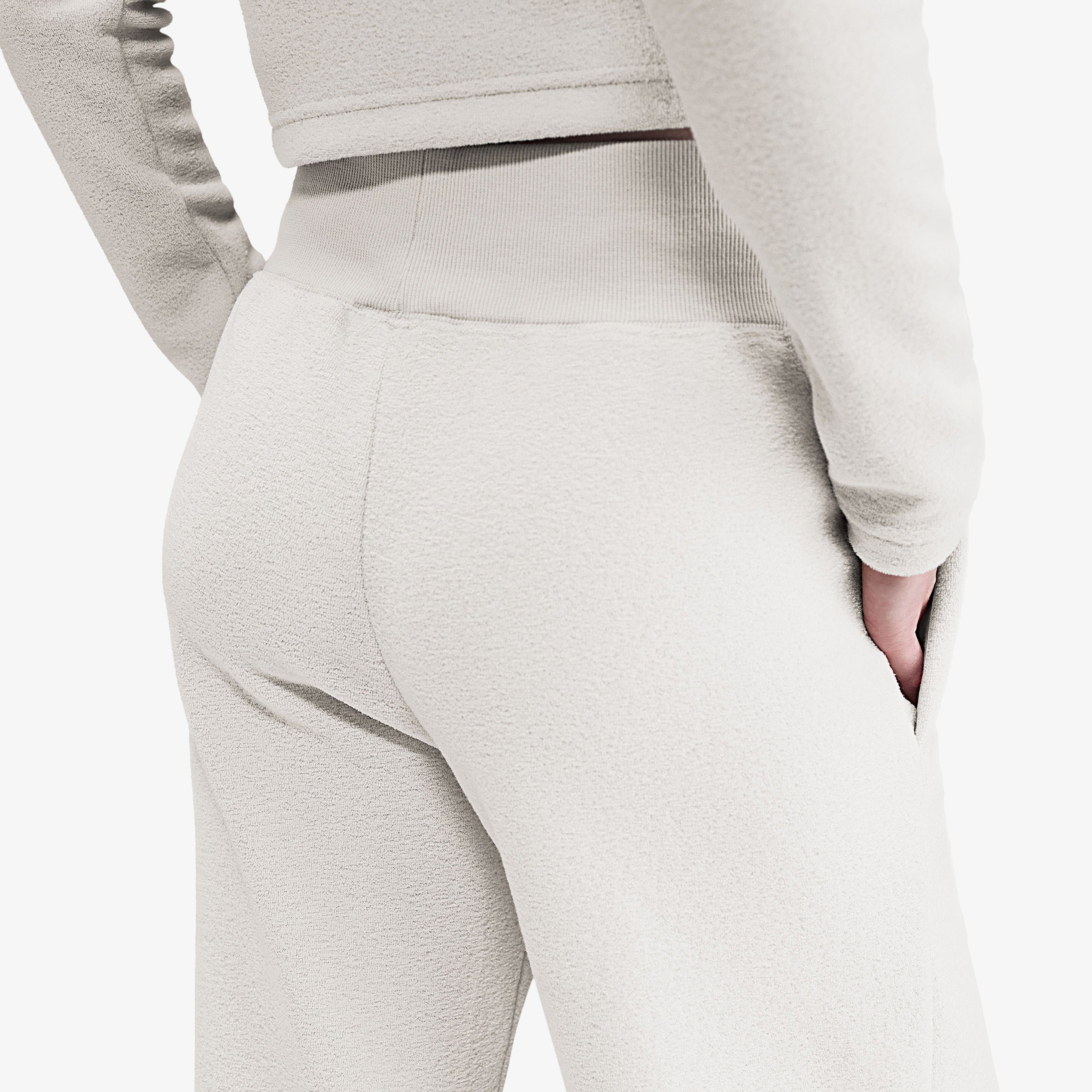 Nike Sportswear Phoenix Plush Kadın Krem Rengi Eşofman Altı