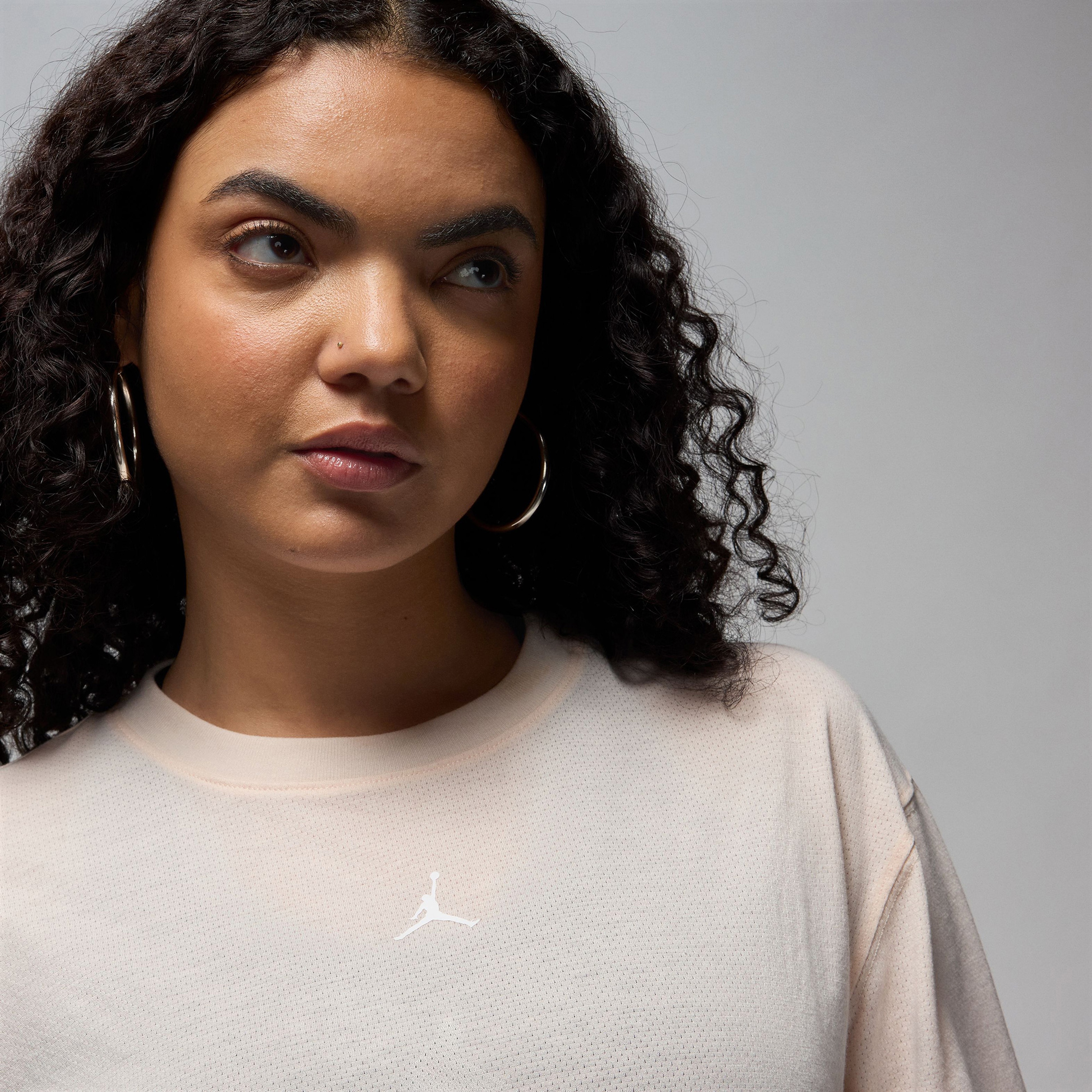 Jordan Sport Diamond Kadın Krem T-Shirt