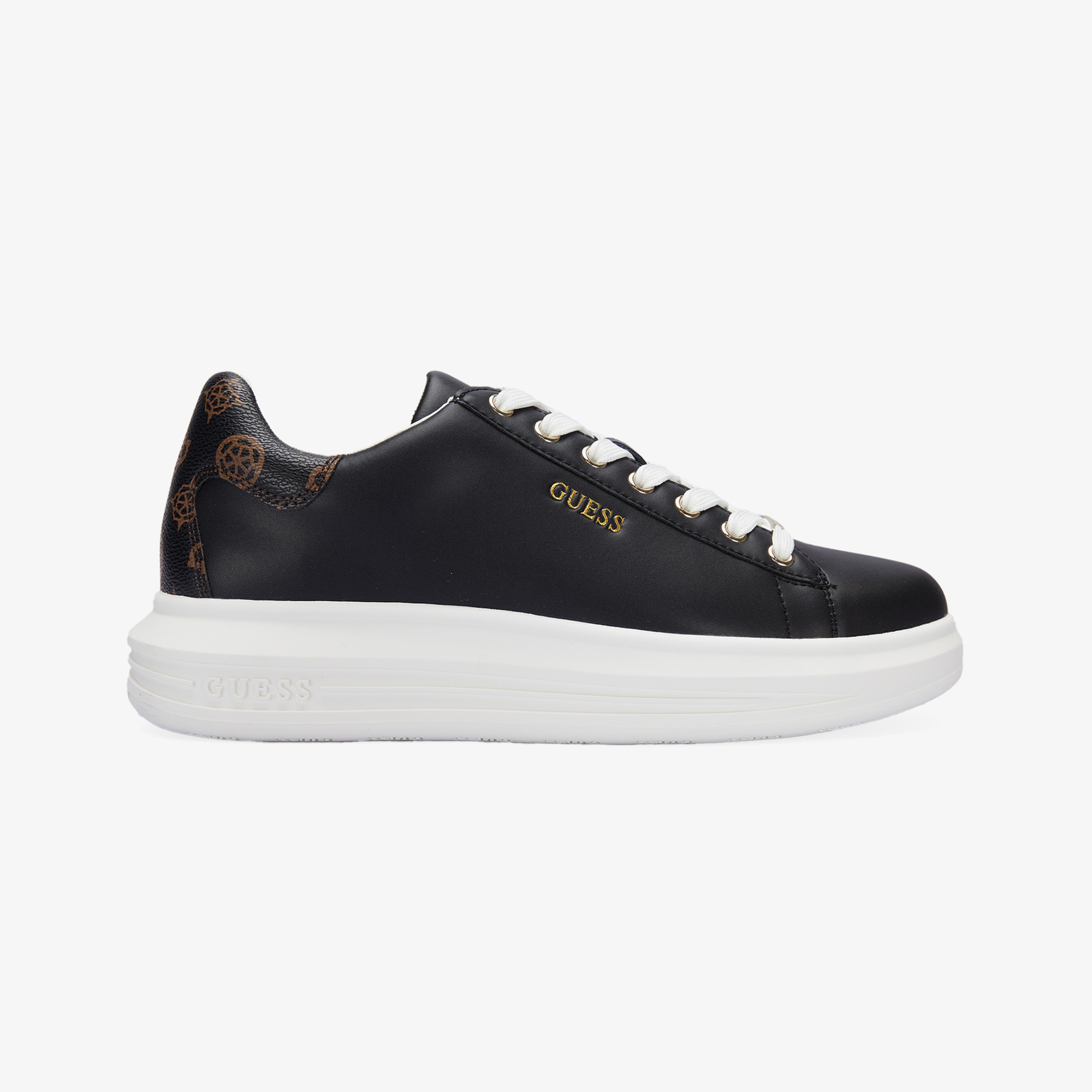 Guess Vibo Leather Kadın Siyah Sneaker