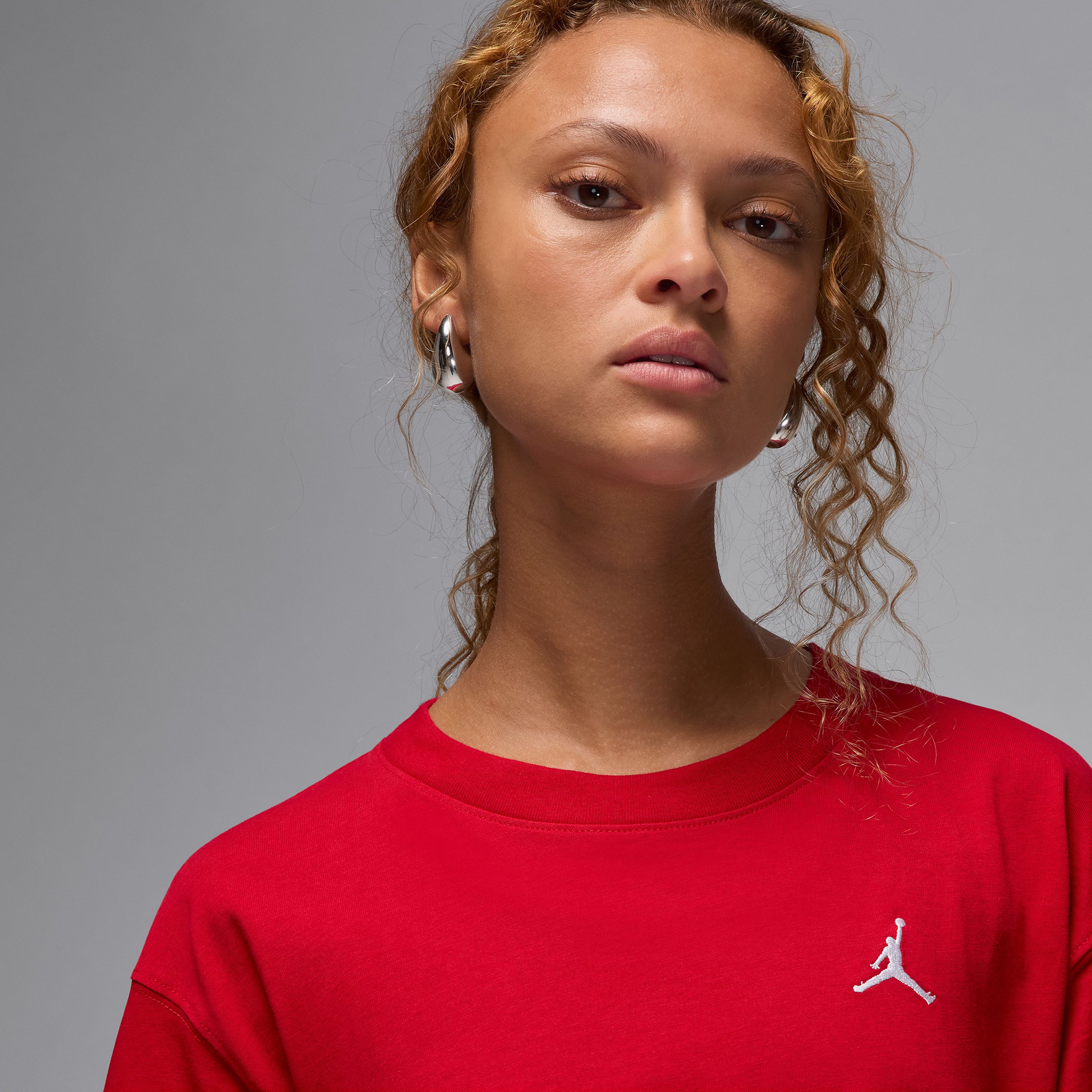 Jordan Essentials Kadın Kırmızı T-Shirt