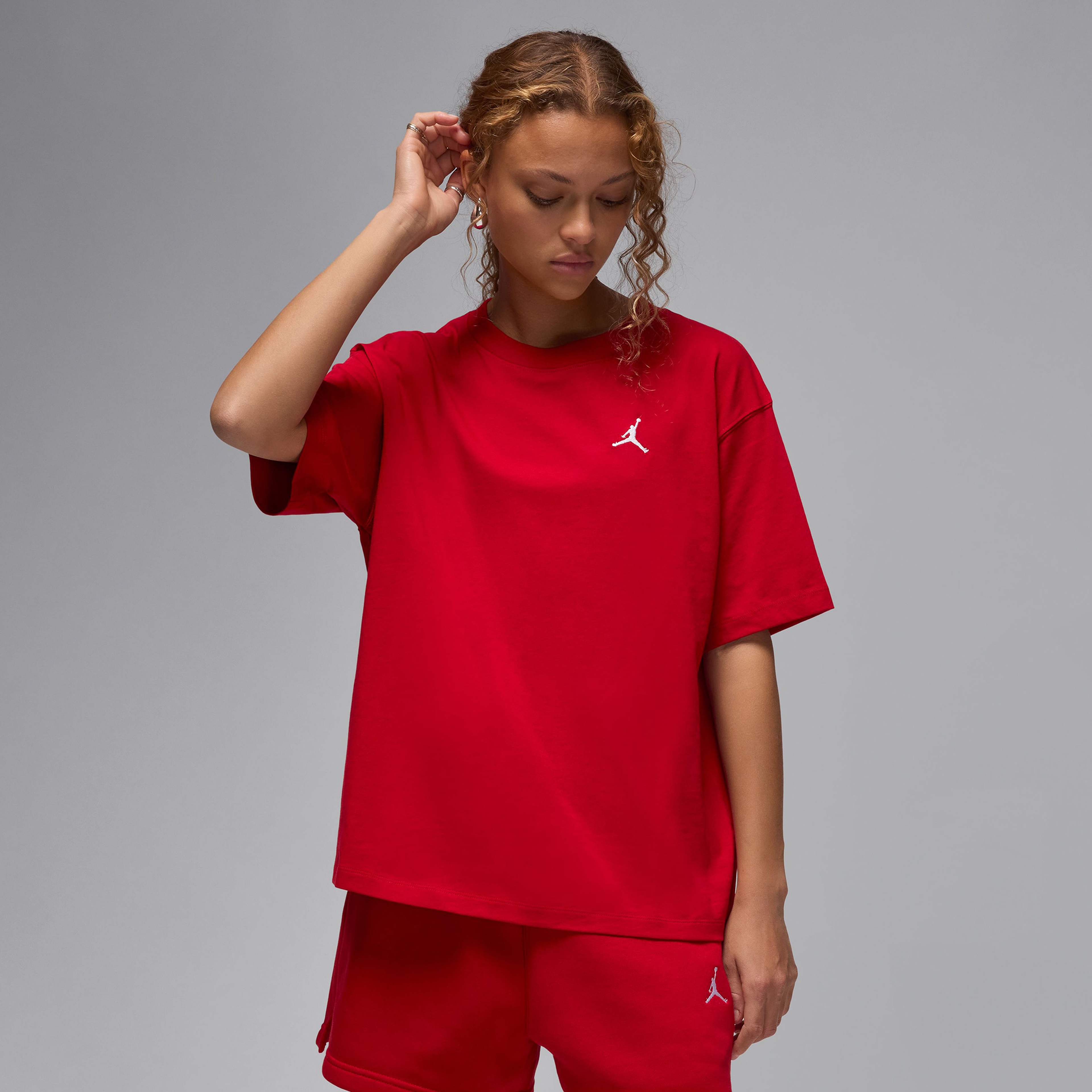 Jordan Essentials Kadın Kırmızı T-Shirt