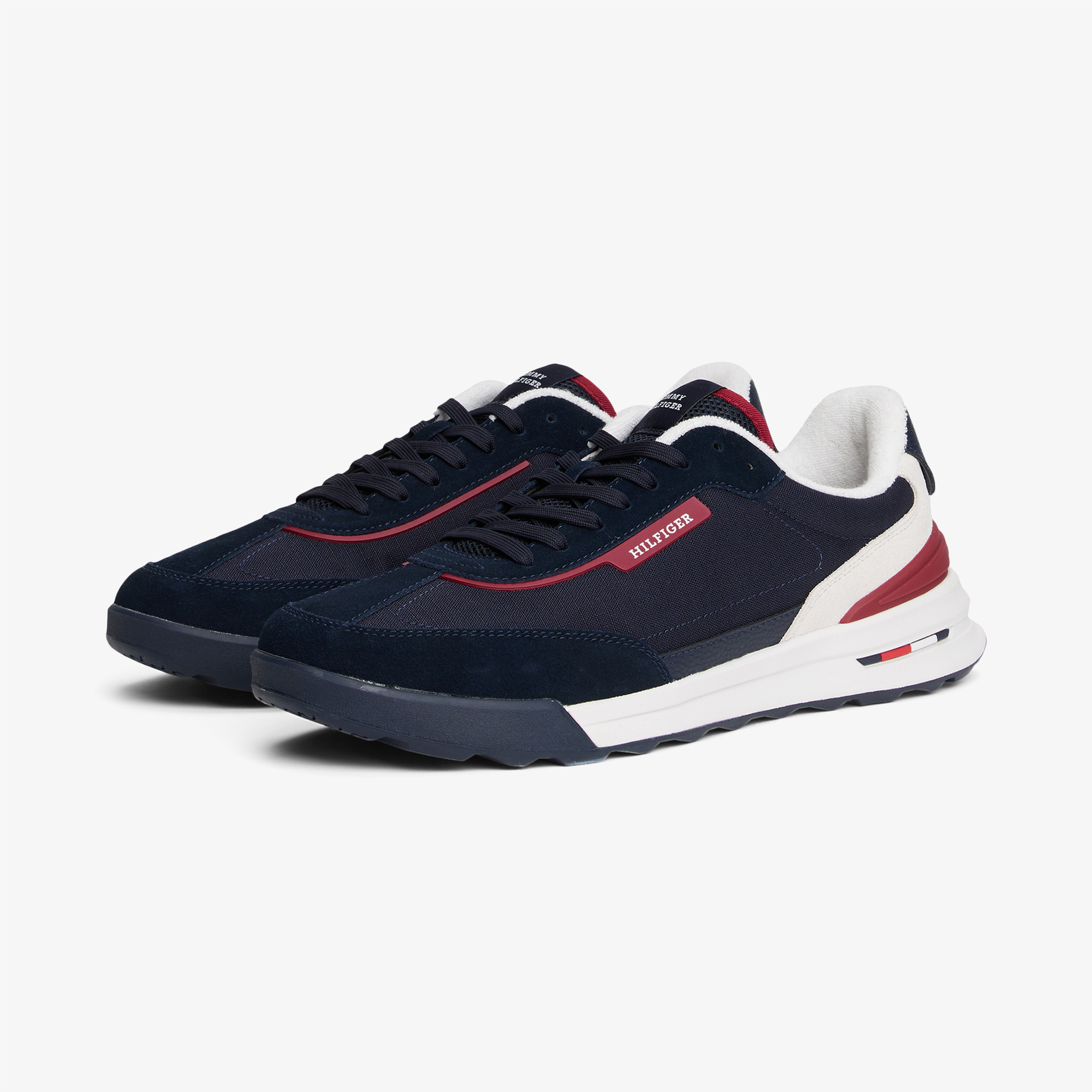 Tommy Hilfiger Retro Runner Mix Erkek Lacivert Sneaker