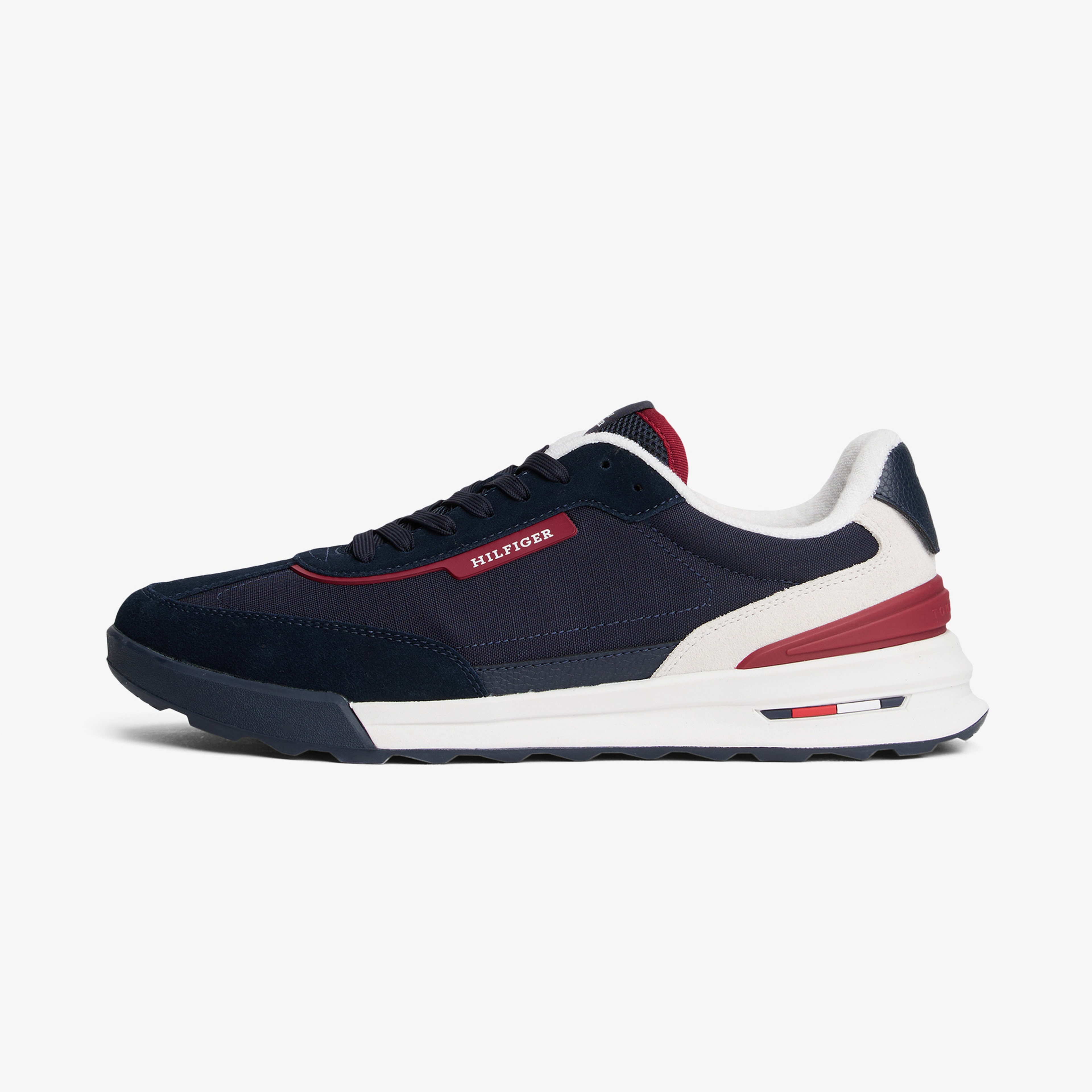 Tommy Hilfiger Retro Runner Mix Erkek Lacivert Sneaker