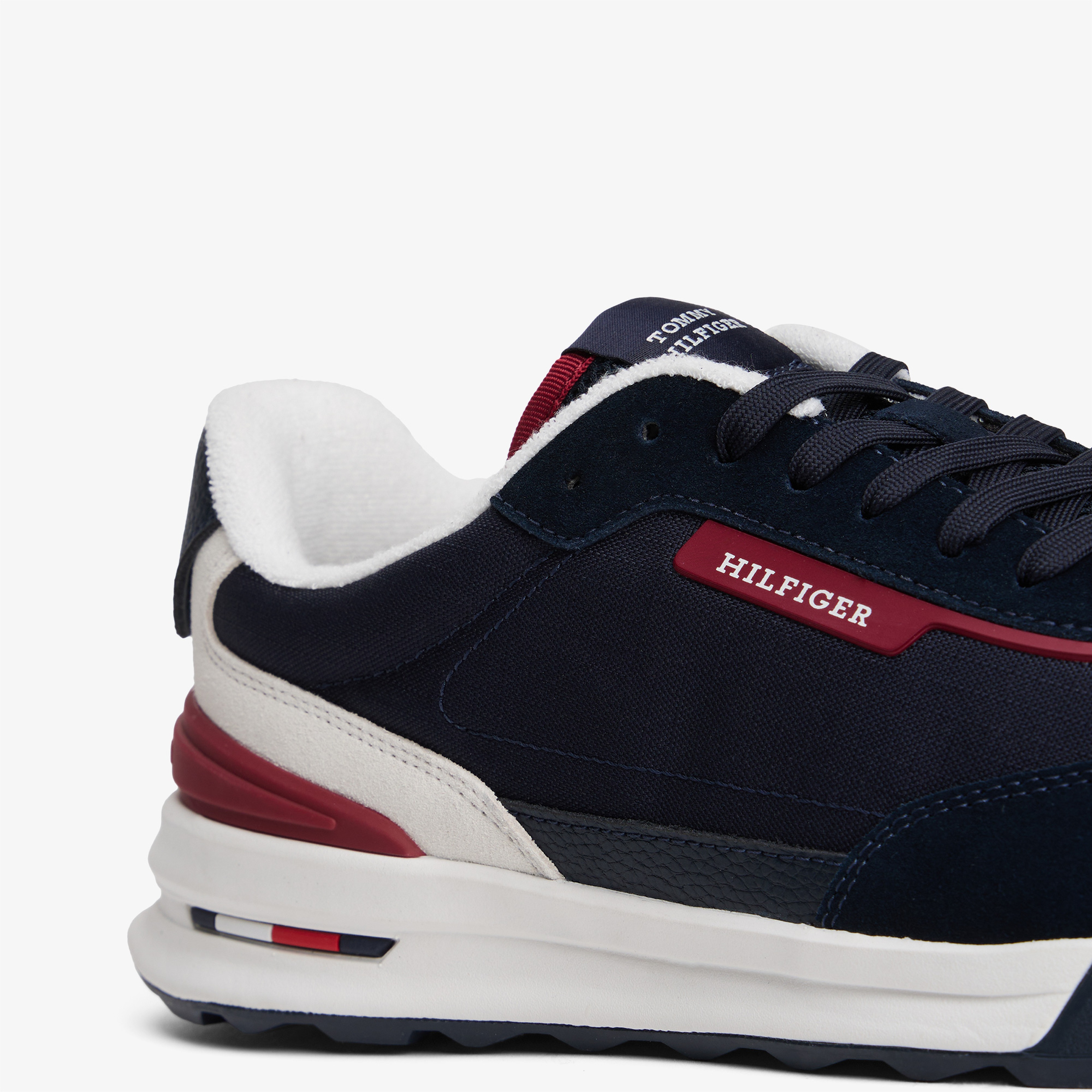 Tommy Hilfiger Retro Runner Mix Erkek Lacivert Sneaker