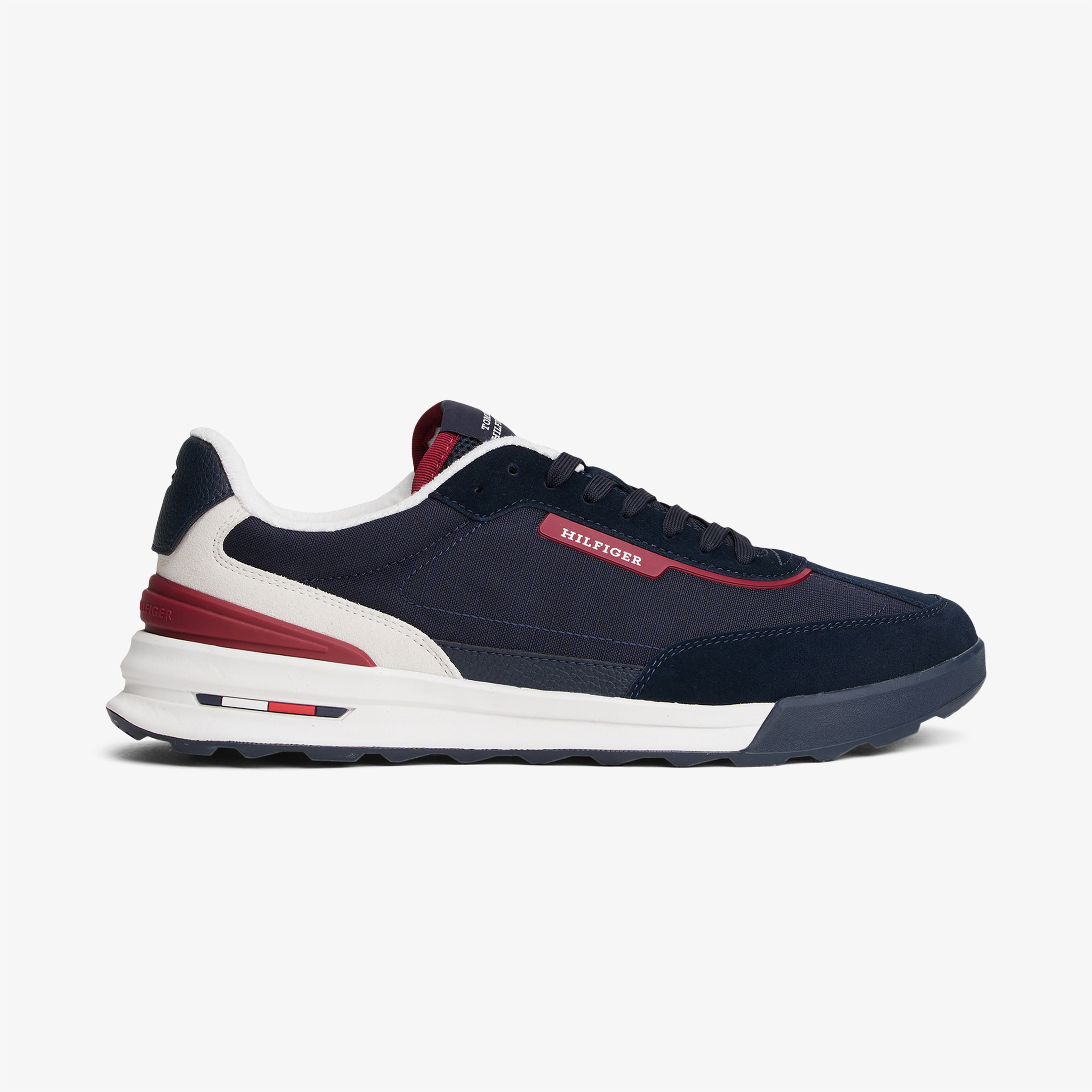 Tommy Hilfiger Retro Runner Mix Erkek Lacivert Sneaker