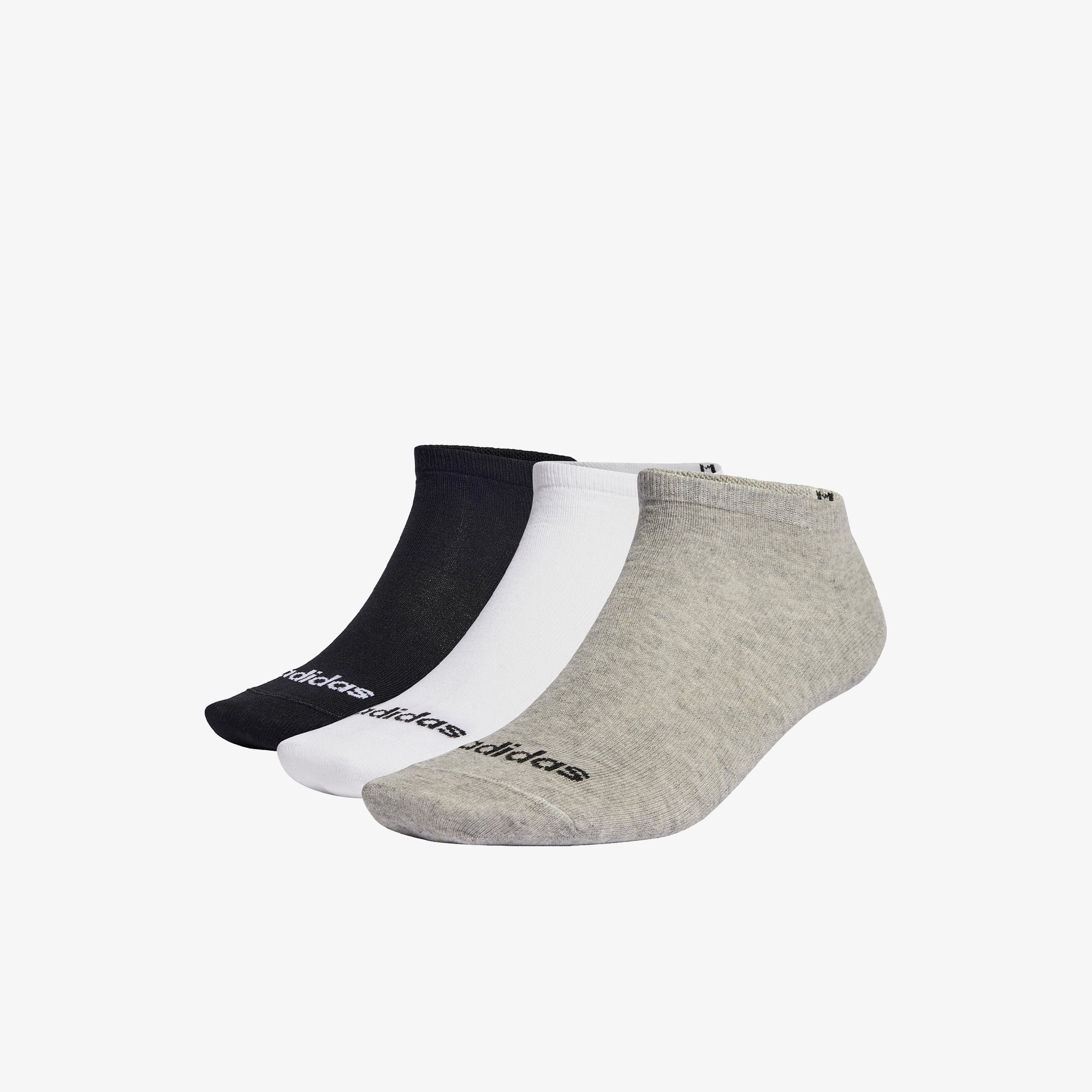 adidas Thin Linear Bileksiz 3' lü Unisex Gri Çorap