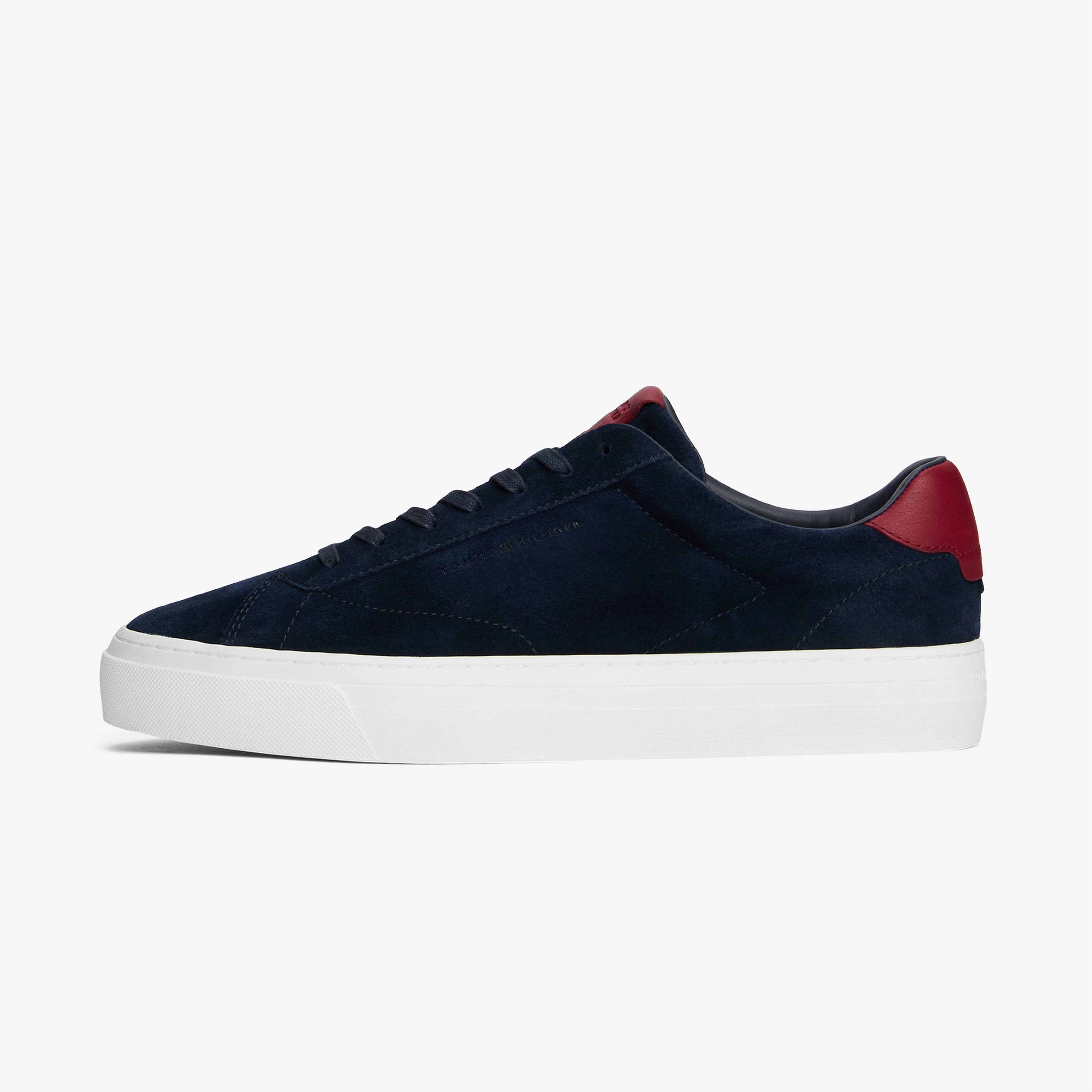 Tommy Hilfiger Premium Cupsole Suede Erkek Lacivert Sneaker