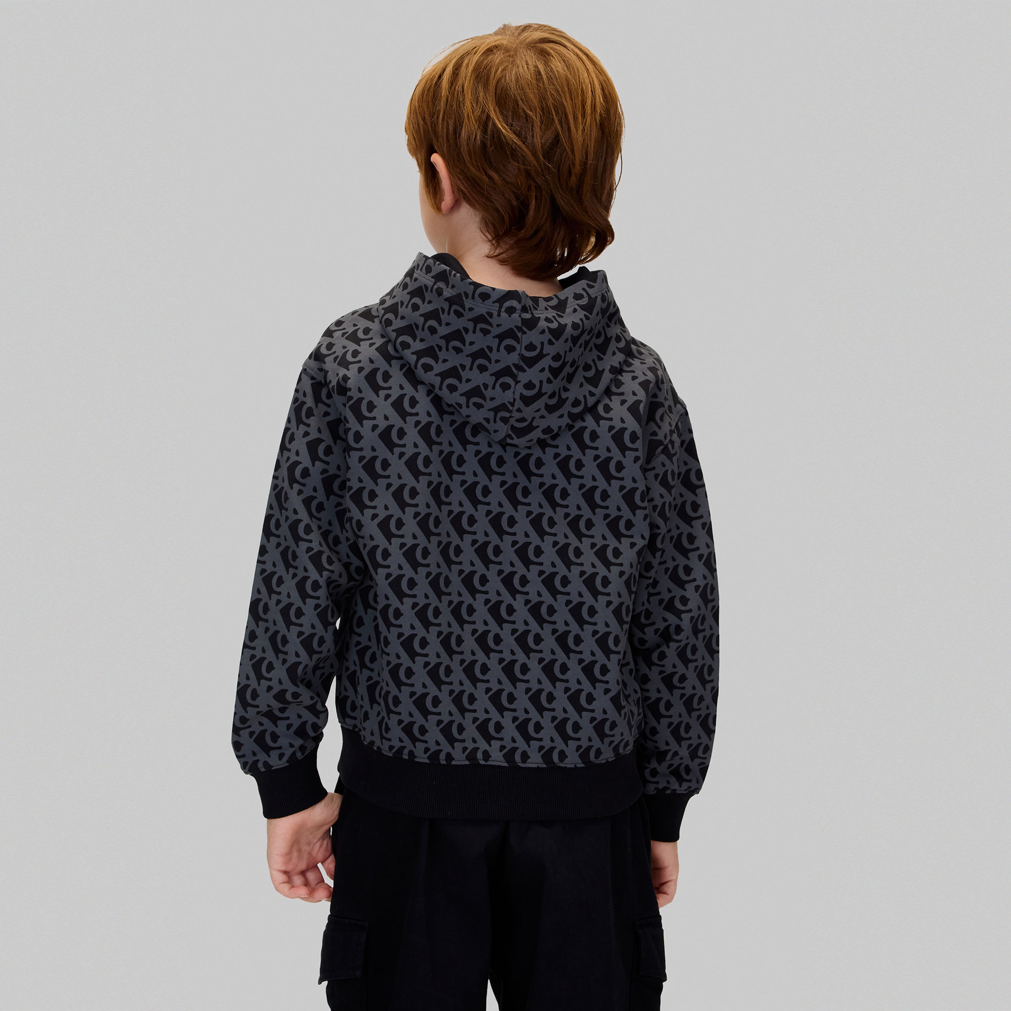 Calvin Klein Logo Çocuk Siyah Sweatshirt