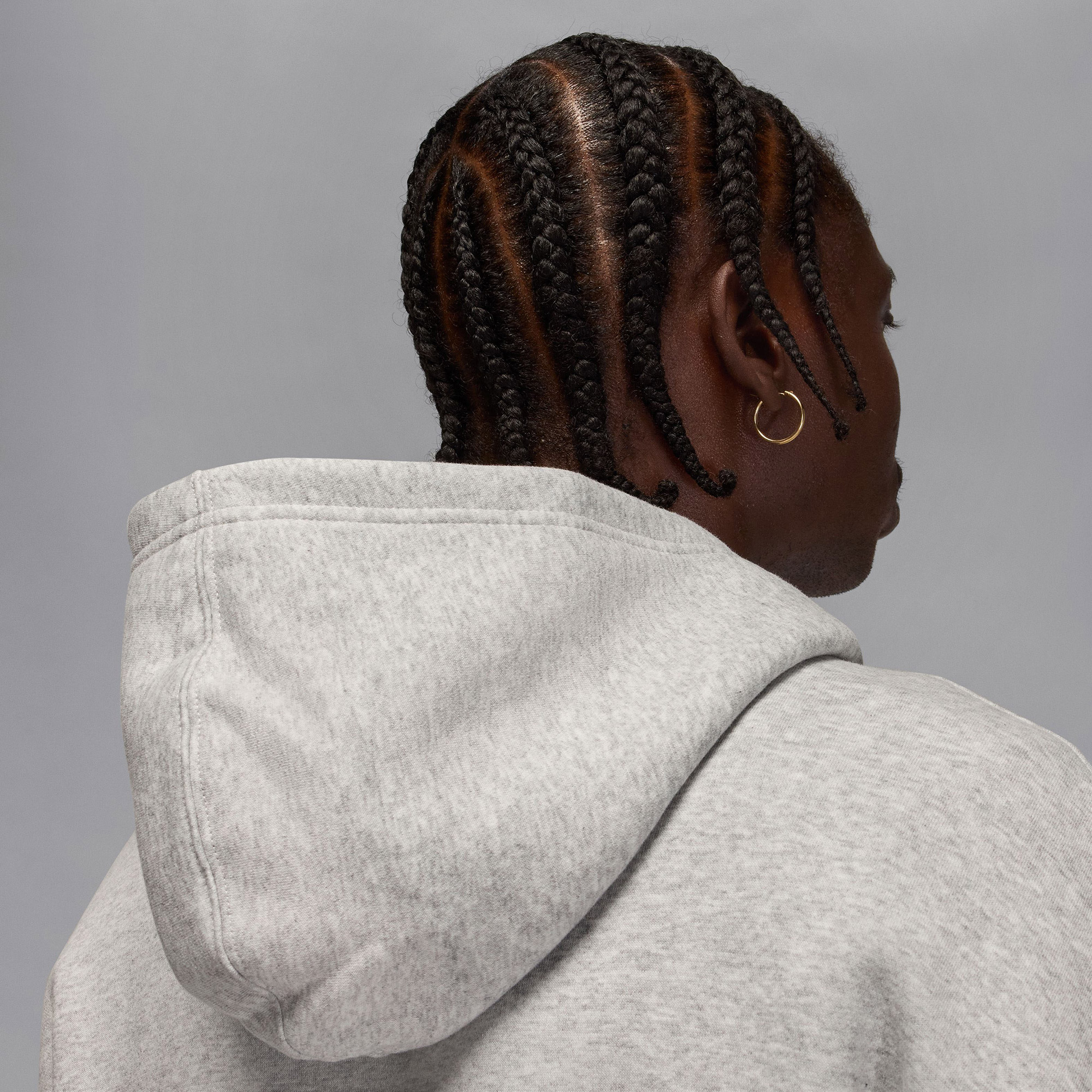 Jordan Brooklyn Fleece Erkek Gri Sweatshirt