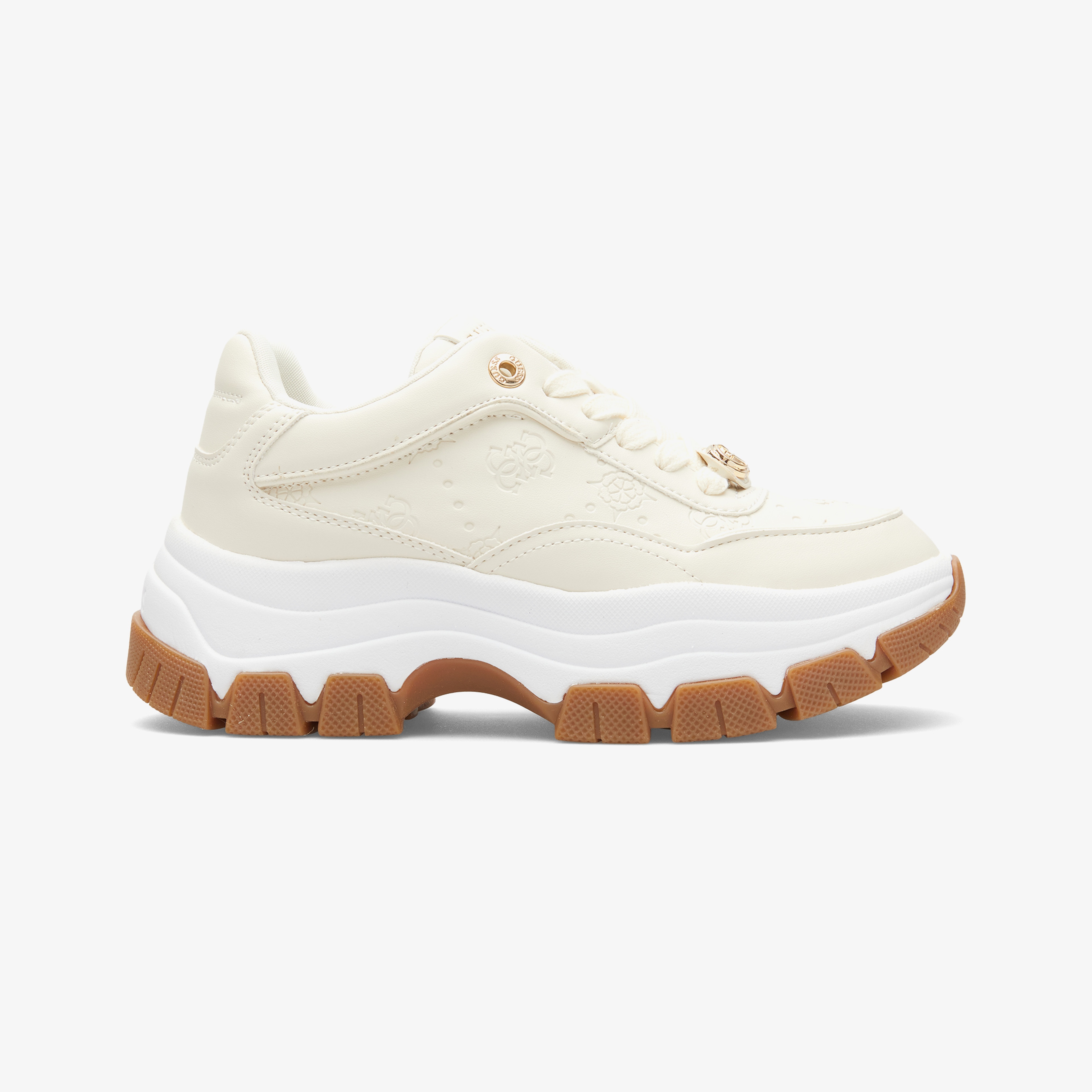 Guess Berrett Kadın Krem Rengi Sneaker