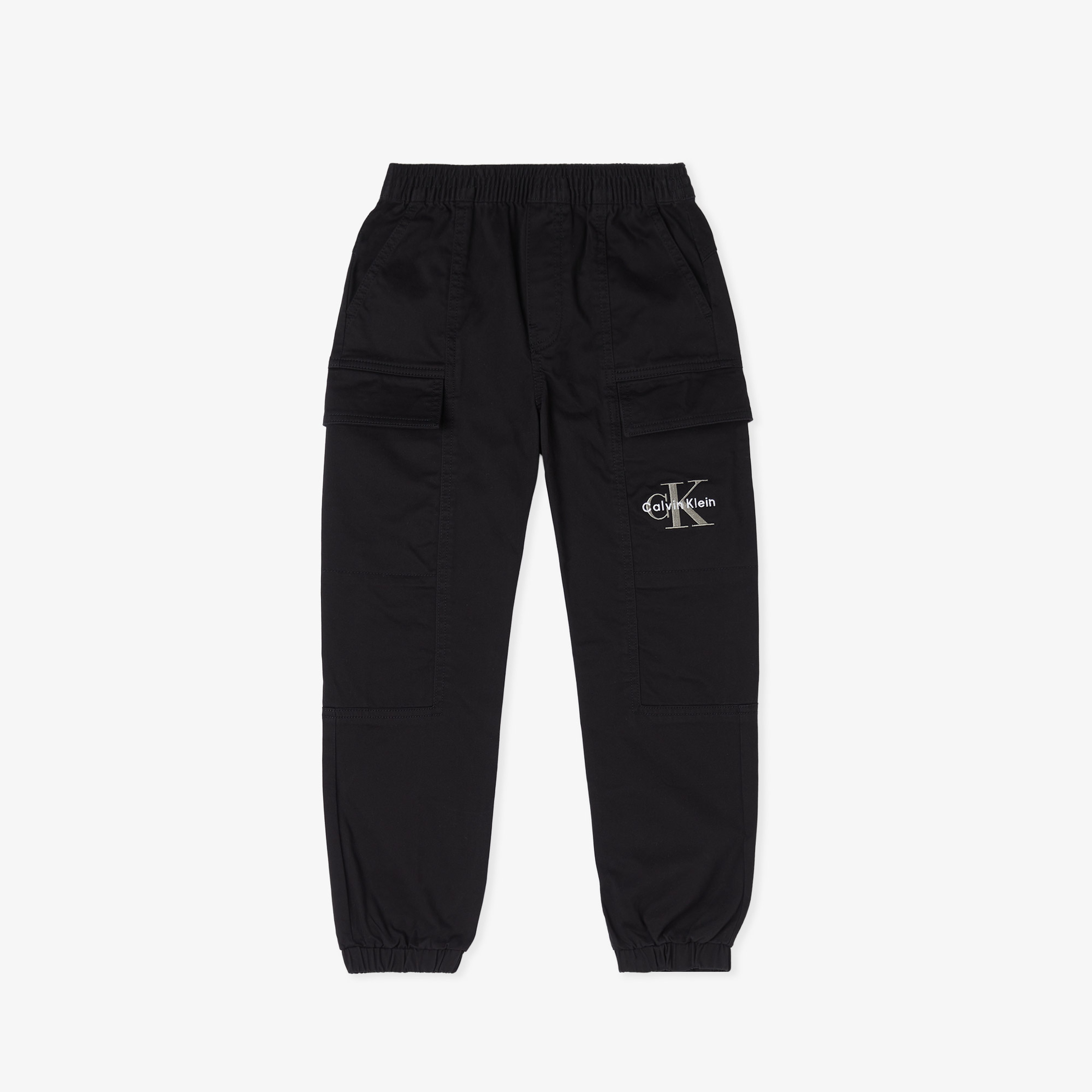 Calvin Klein Essential Woven Cargo Çocuk Siyah Pantolon
