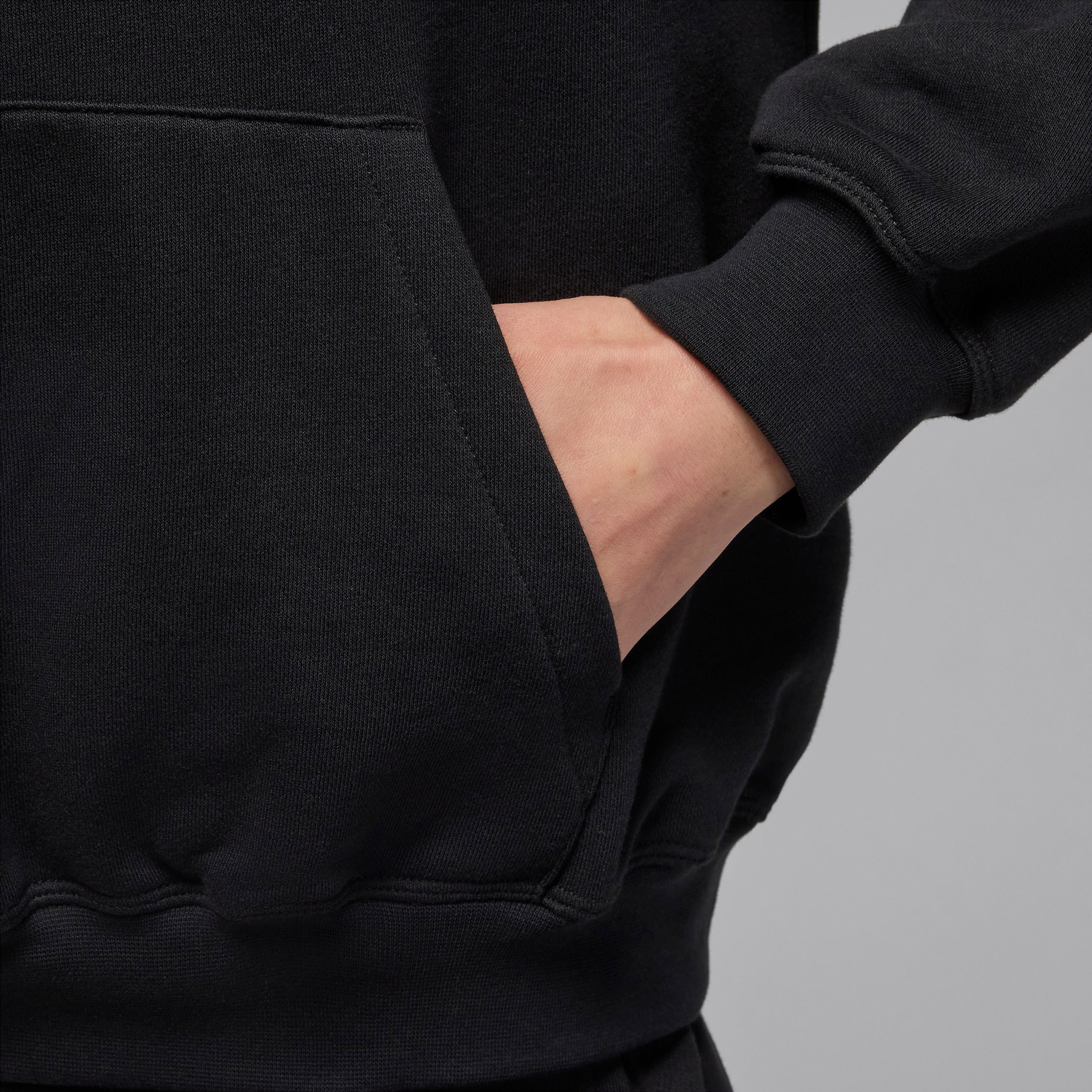 Jordan Dri-Fit Sport Crossover Fleece Kadın Siyah Kapüşonlu Eşofman Üstü