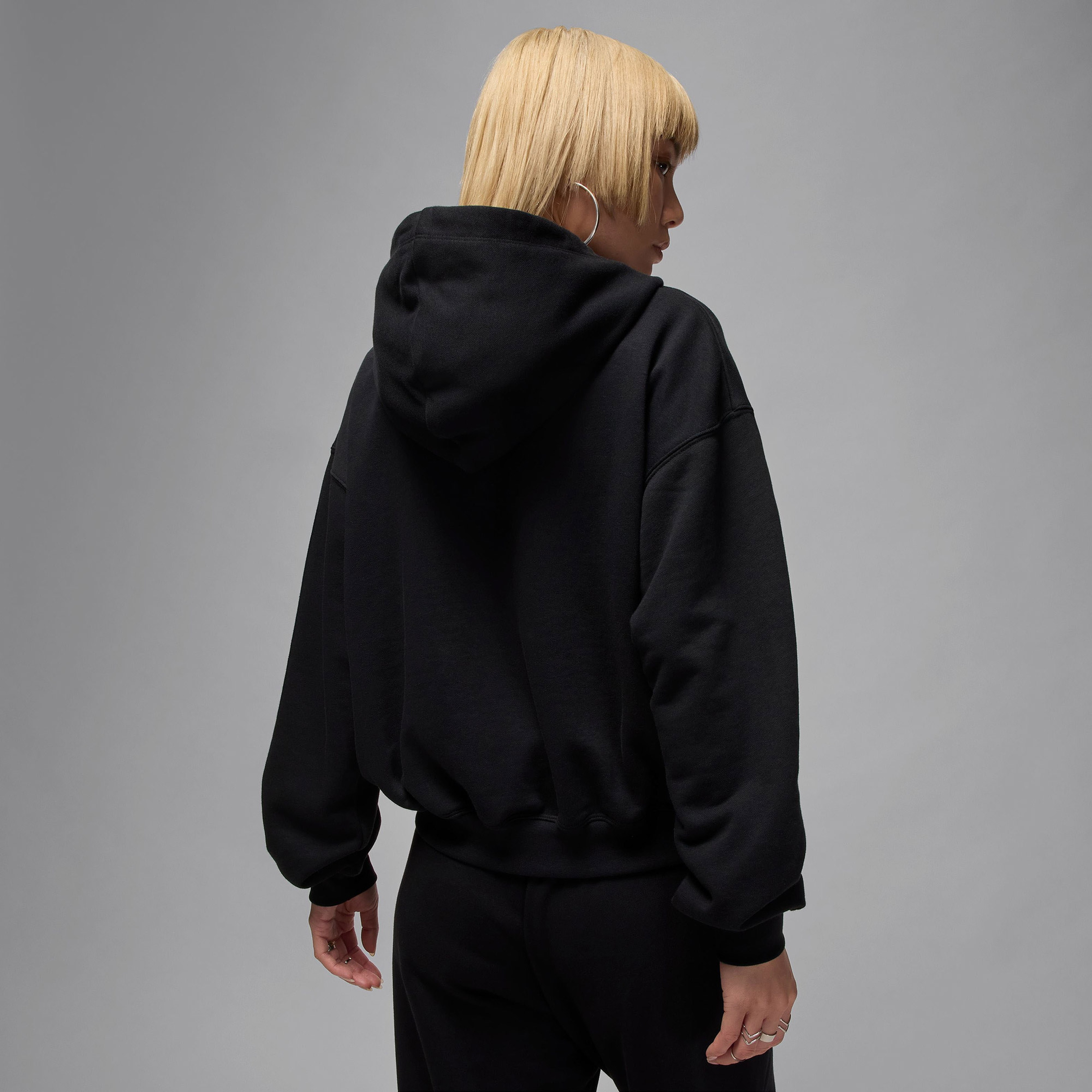 Jordan Dri-Fit Sport Crossover Fleece Kadın Siyah Kapüşonlu Eşofman Üstü