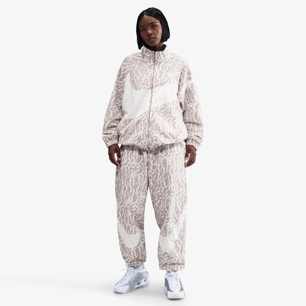 Nike Sportswear Woven Printed Kadın Gri Eşofman Altı