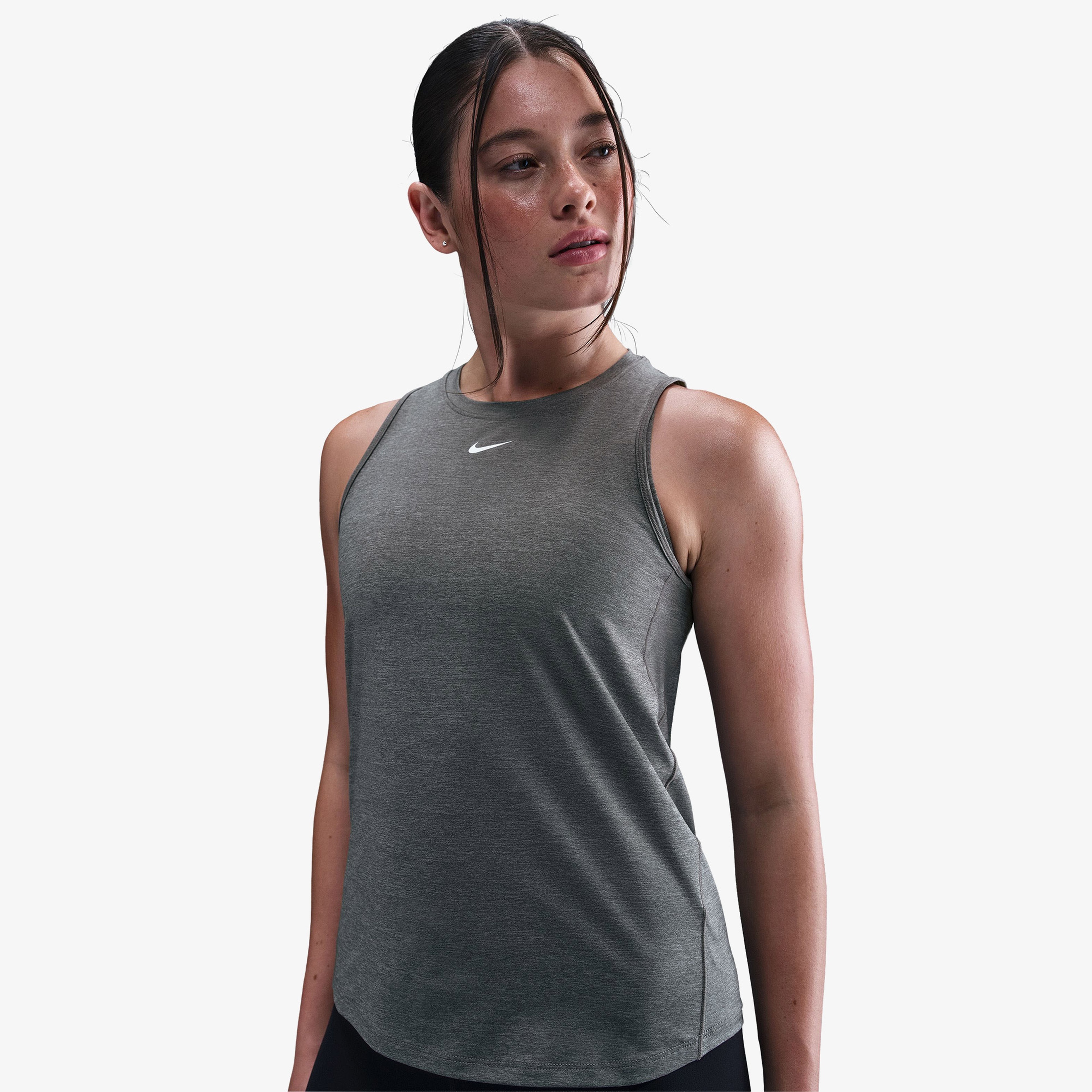 Nike One Classic Dri-Fit Kadın Gri Kolsuz T-Shirt