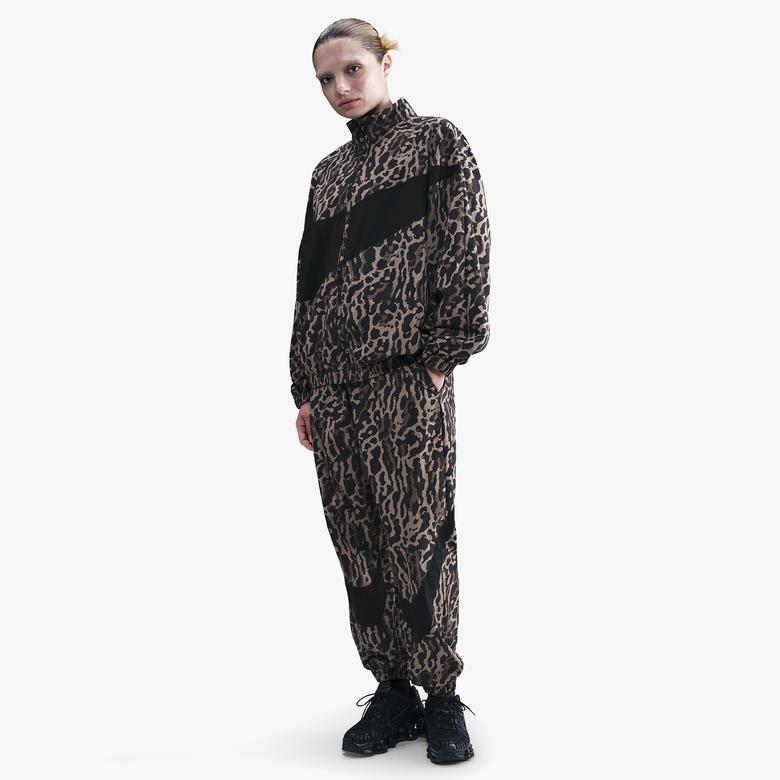 Nike Sportswear Woven Printed Kadın Siyah Eşofman Altı