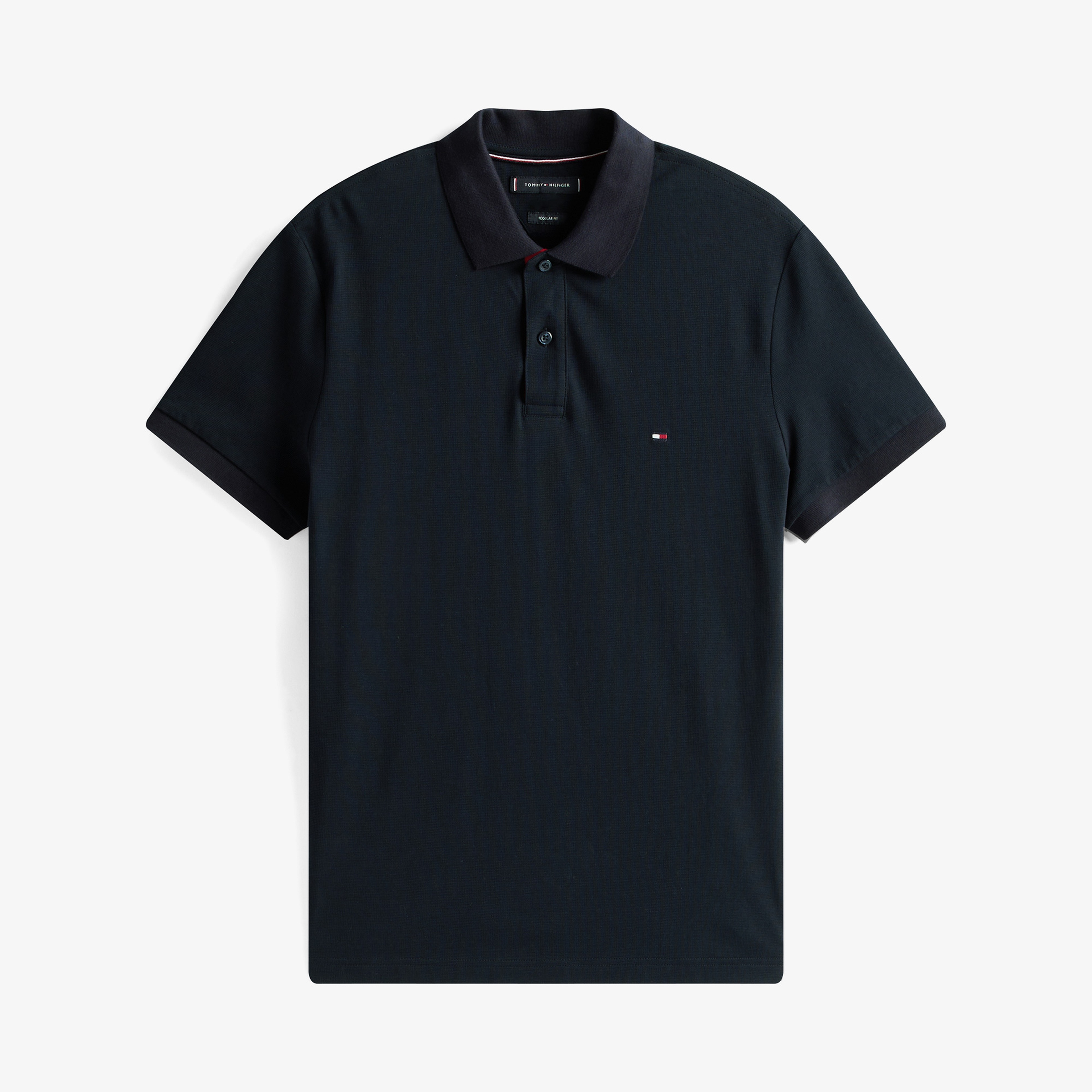 Tommy Hilfiger Contrast Collar Erkek Lacivert Polo Yaka T-Shirt