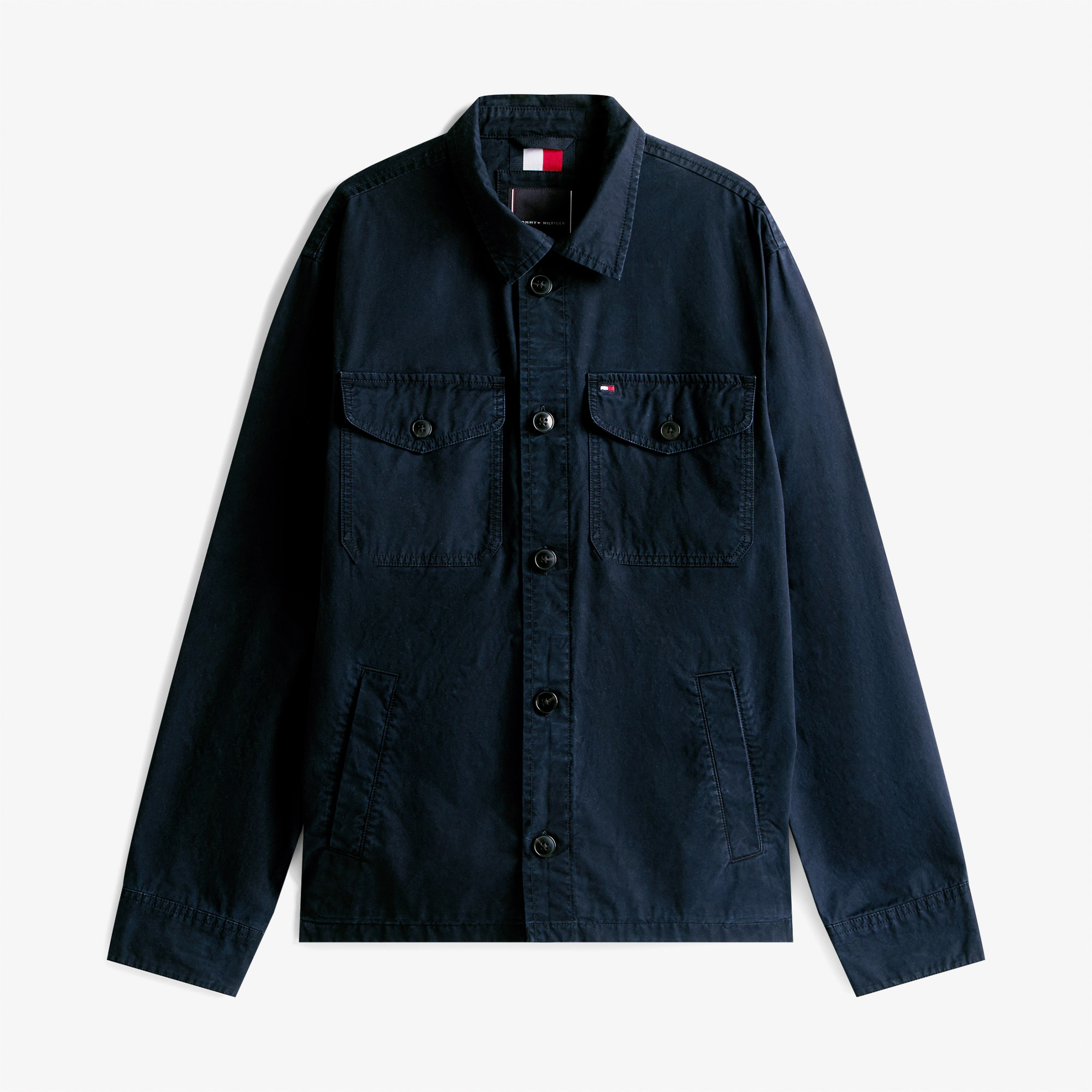 Tommy Hilfiger Cotton Twill Erkek Lacivert Ceket