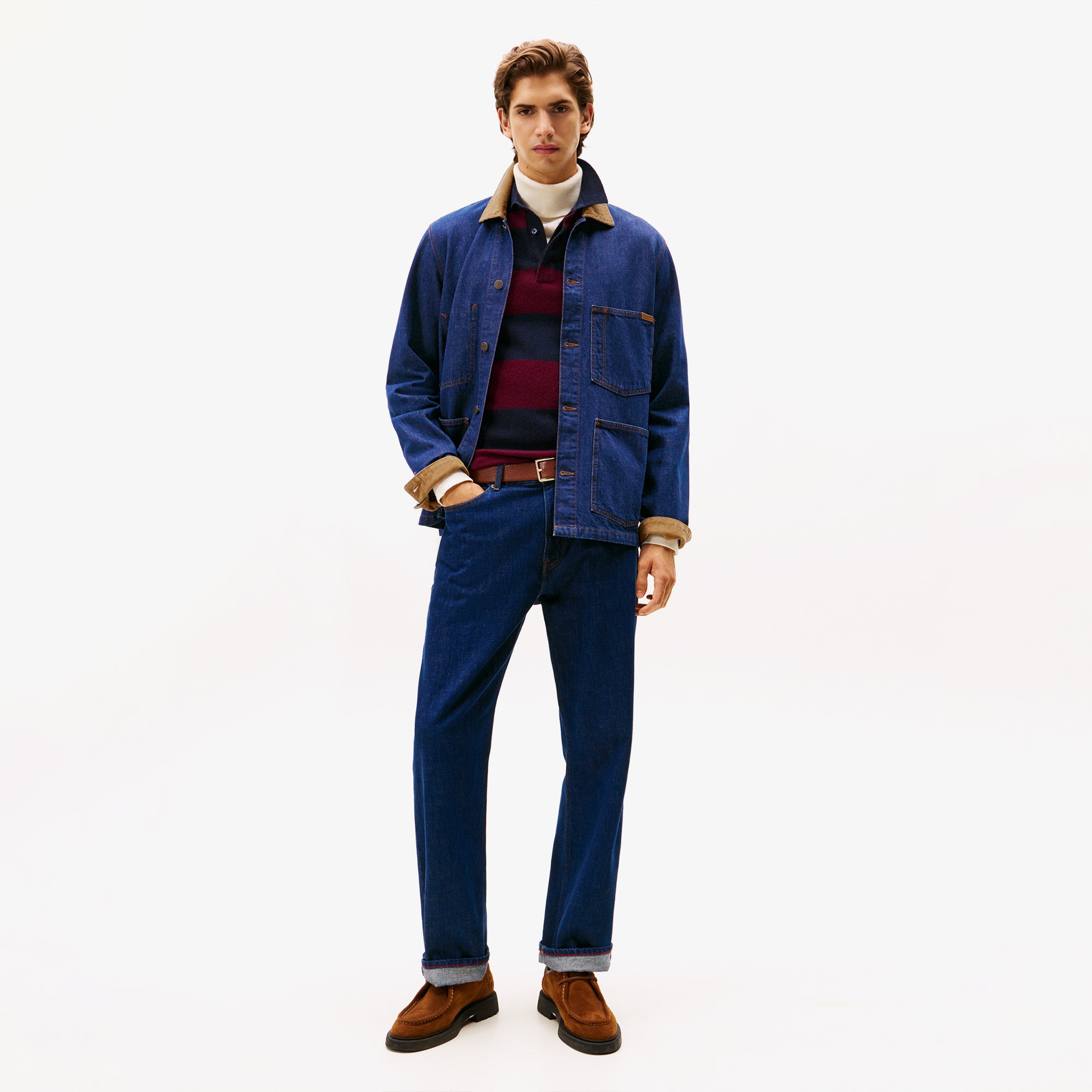 Tommy Hilfiger Chore Lincoln Indigo Erkek Mavi Ceket