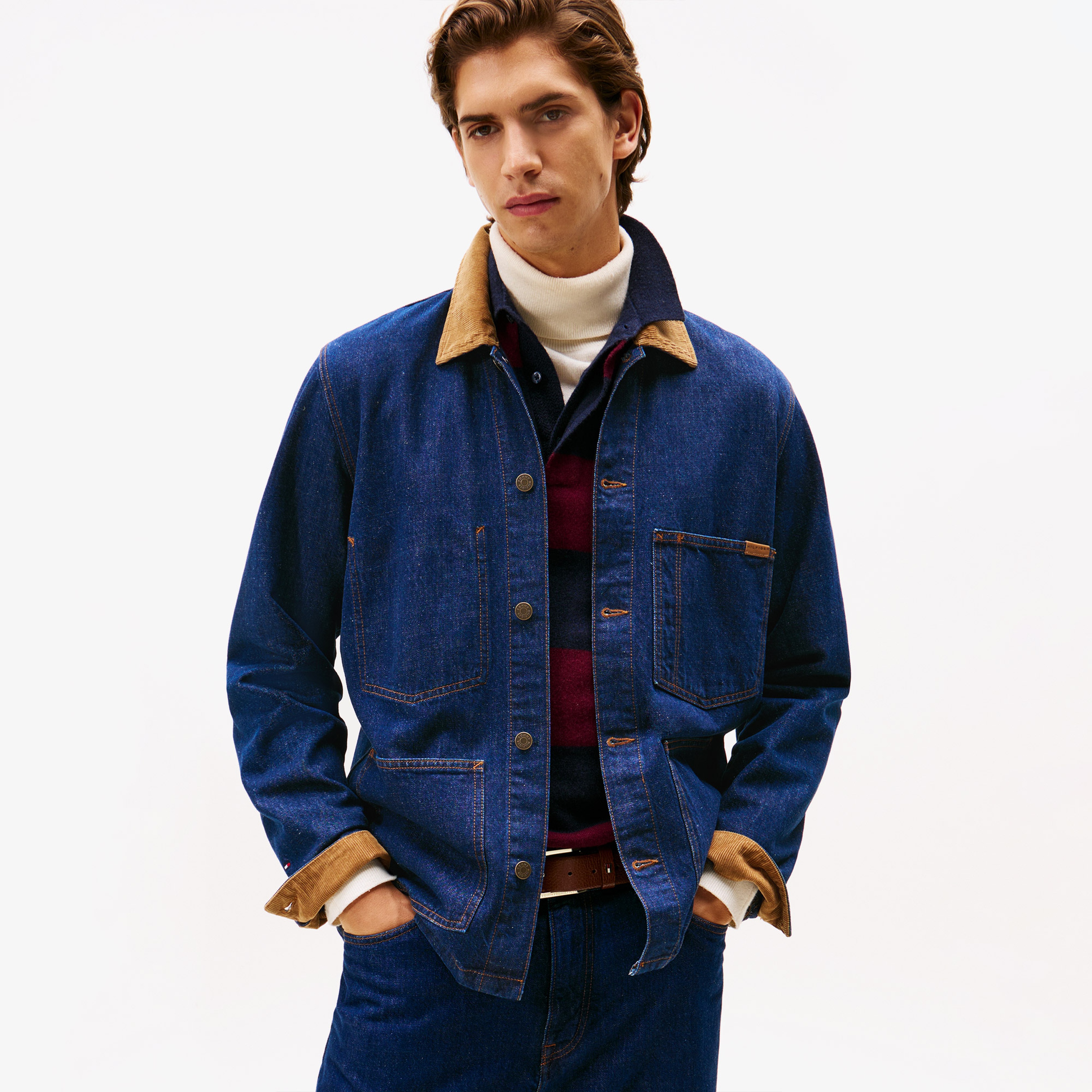 Tommy Hilfiger Chore Lincoln Indigo Erkek Mavi Ceket