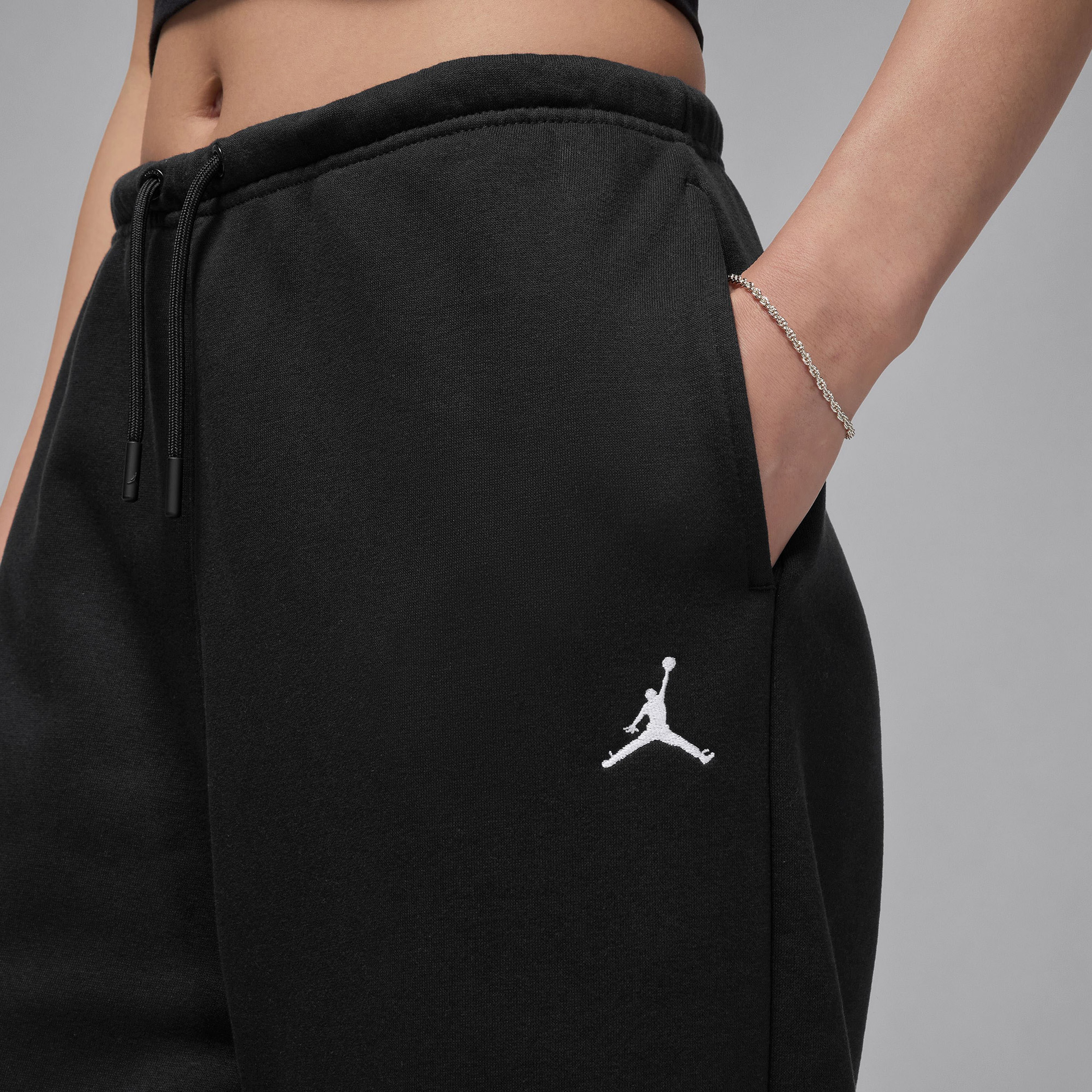 Jordan Brooklyn Fleece Kadın Siyah Eşofman Altı