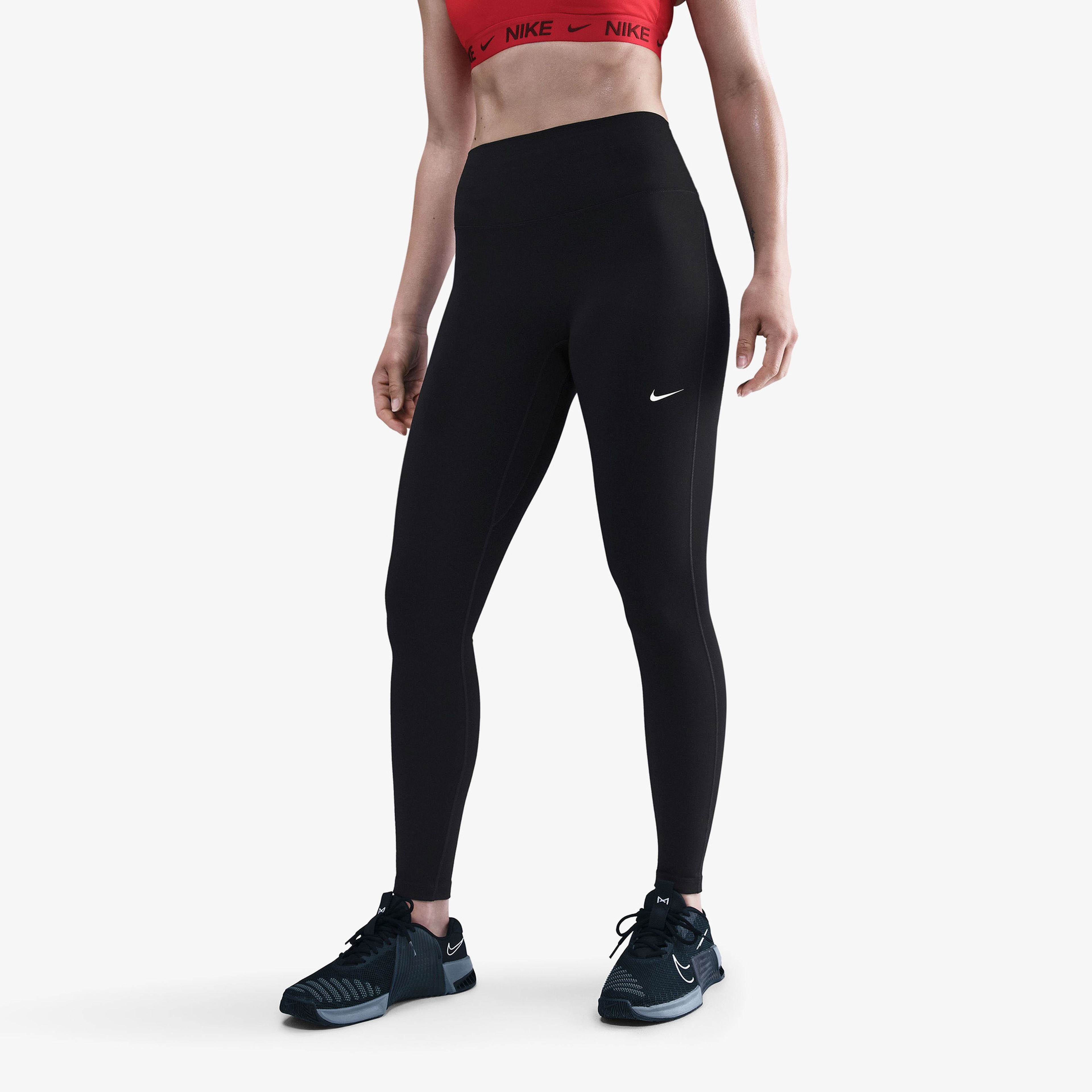 Nike Dri-Fit One Seamless Front Kadın Siyah Tayt