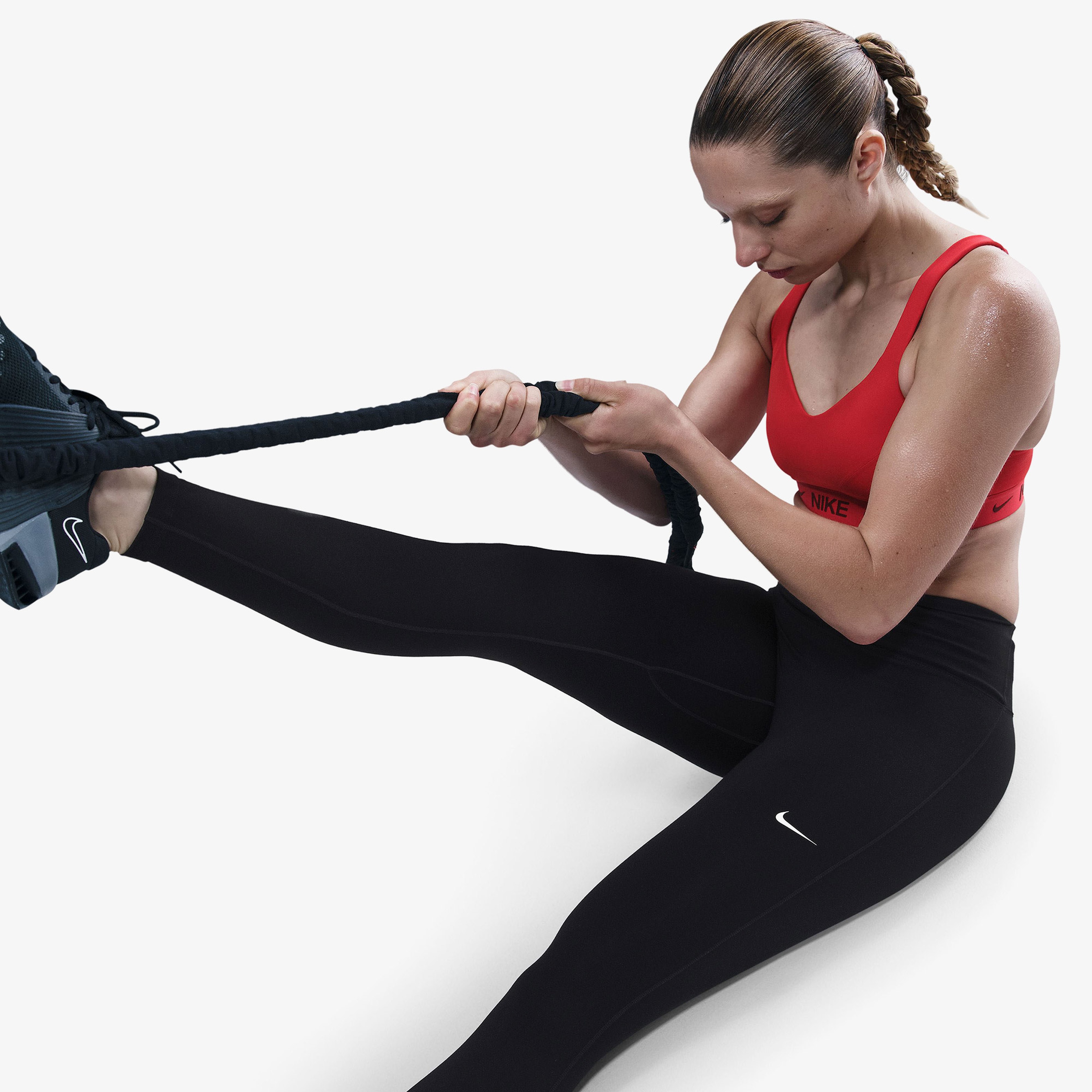 Nike Dri-Fit One Seamless Front Kadın Siyah Tayt