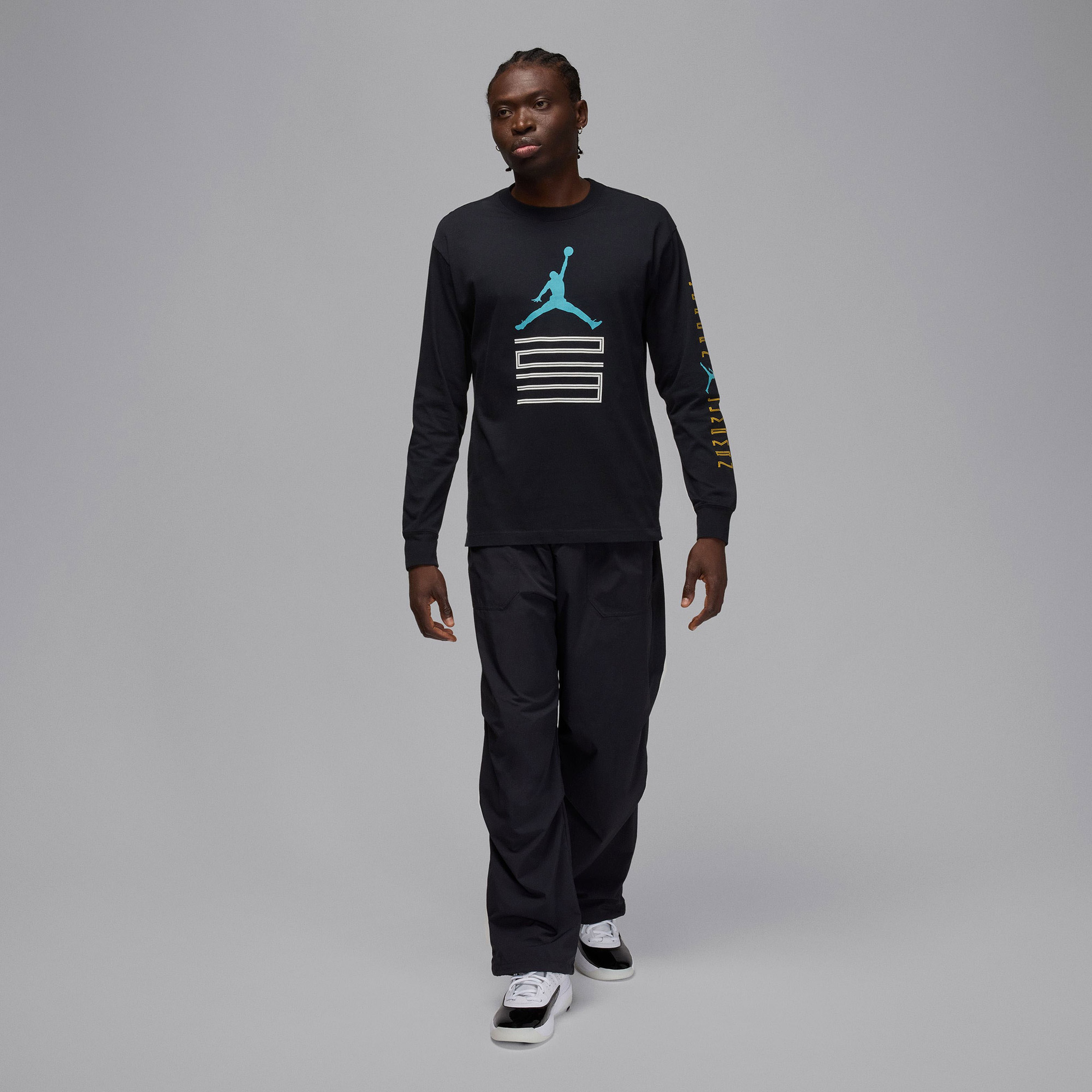 Jordan Brooklyn AJ11 Graphic Erkek Siyah T-Shirt