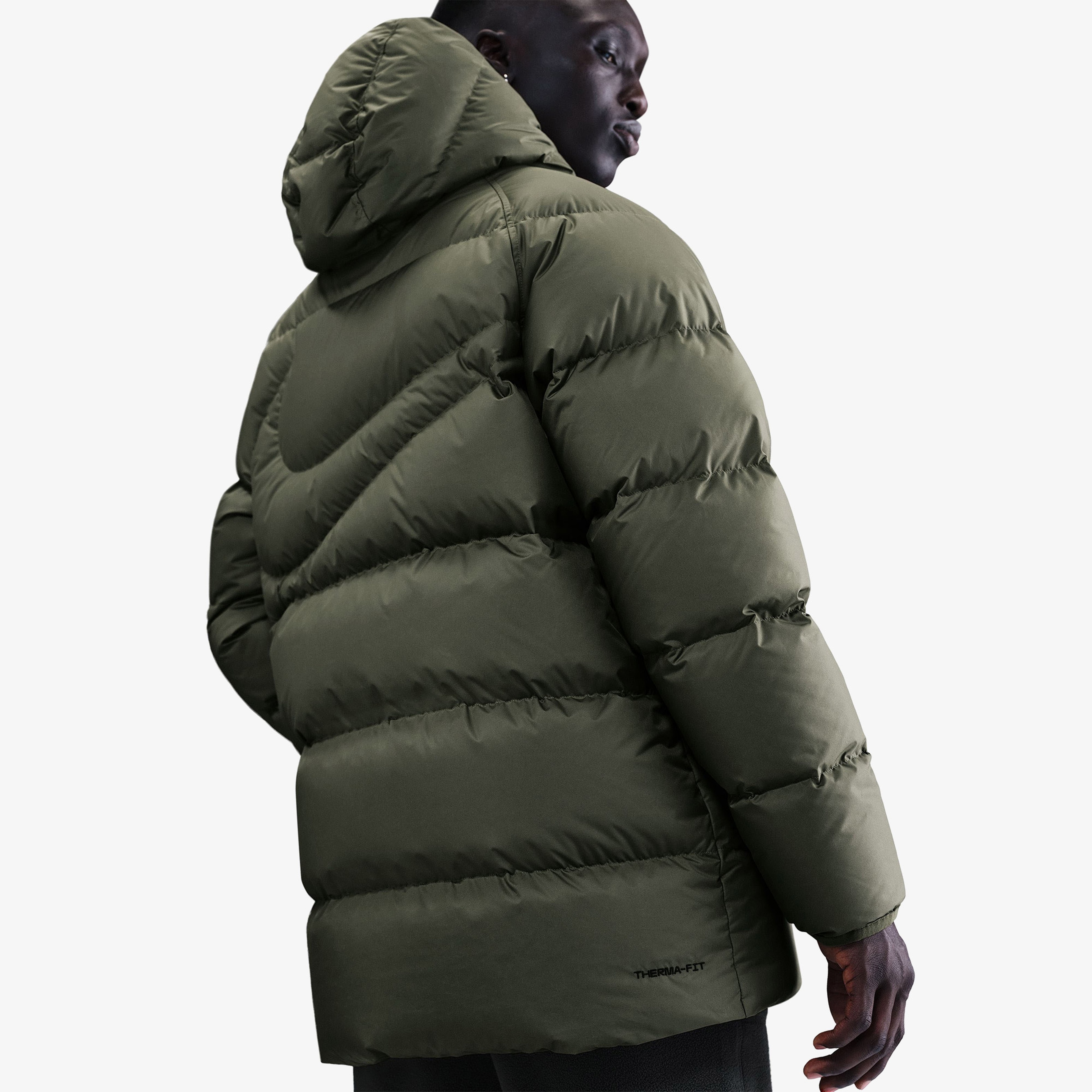 Nike Sportswear Therma-Fit Club Parka Erkek Haki Mont