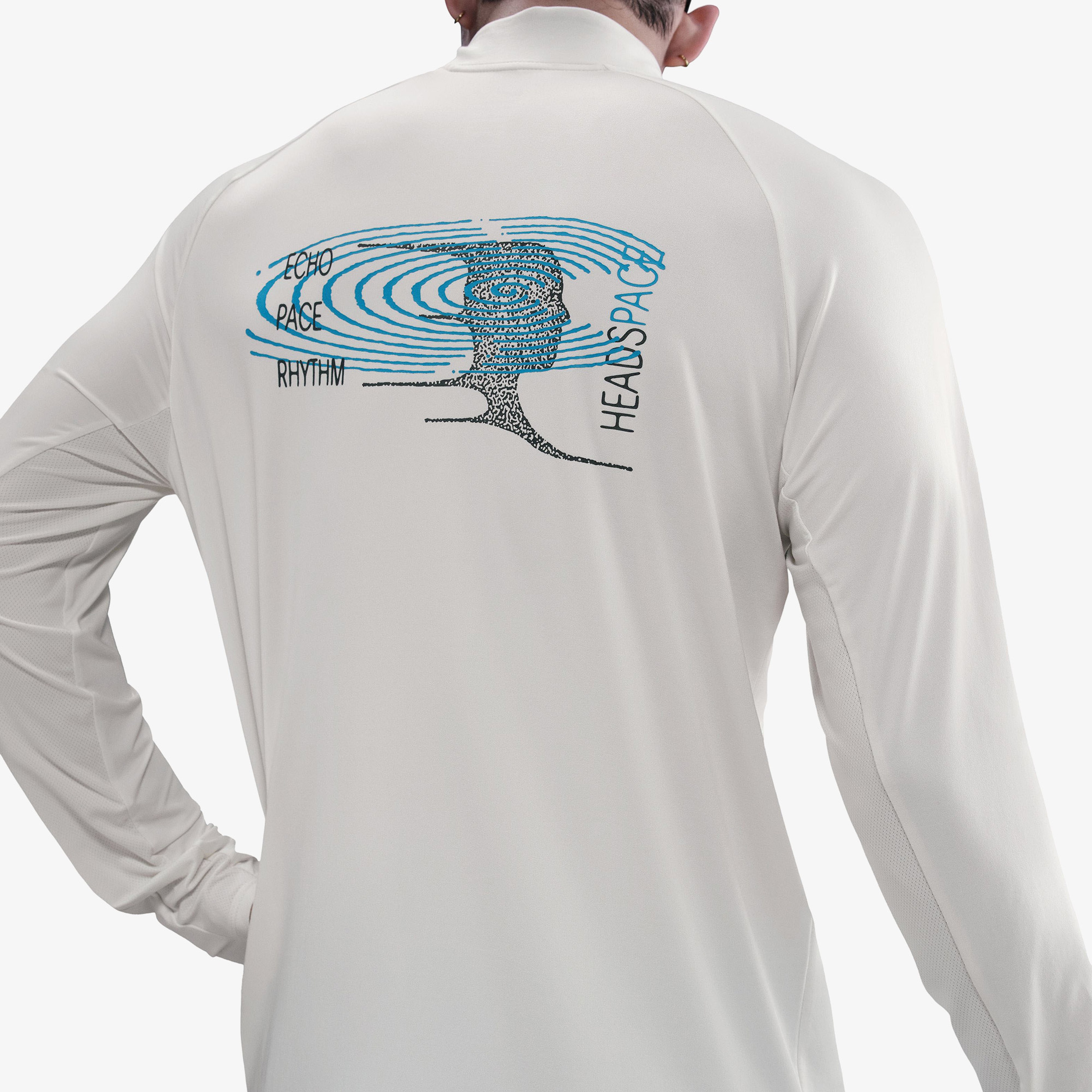 Nike Dri-Fit Stride Energy Erkek Beyaz Uzun Kollu T-Shirt