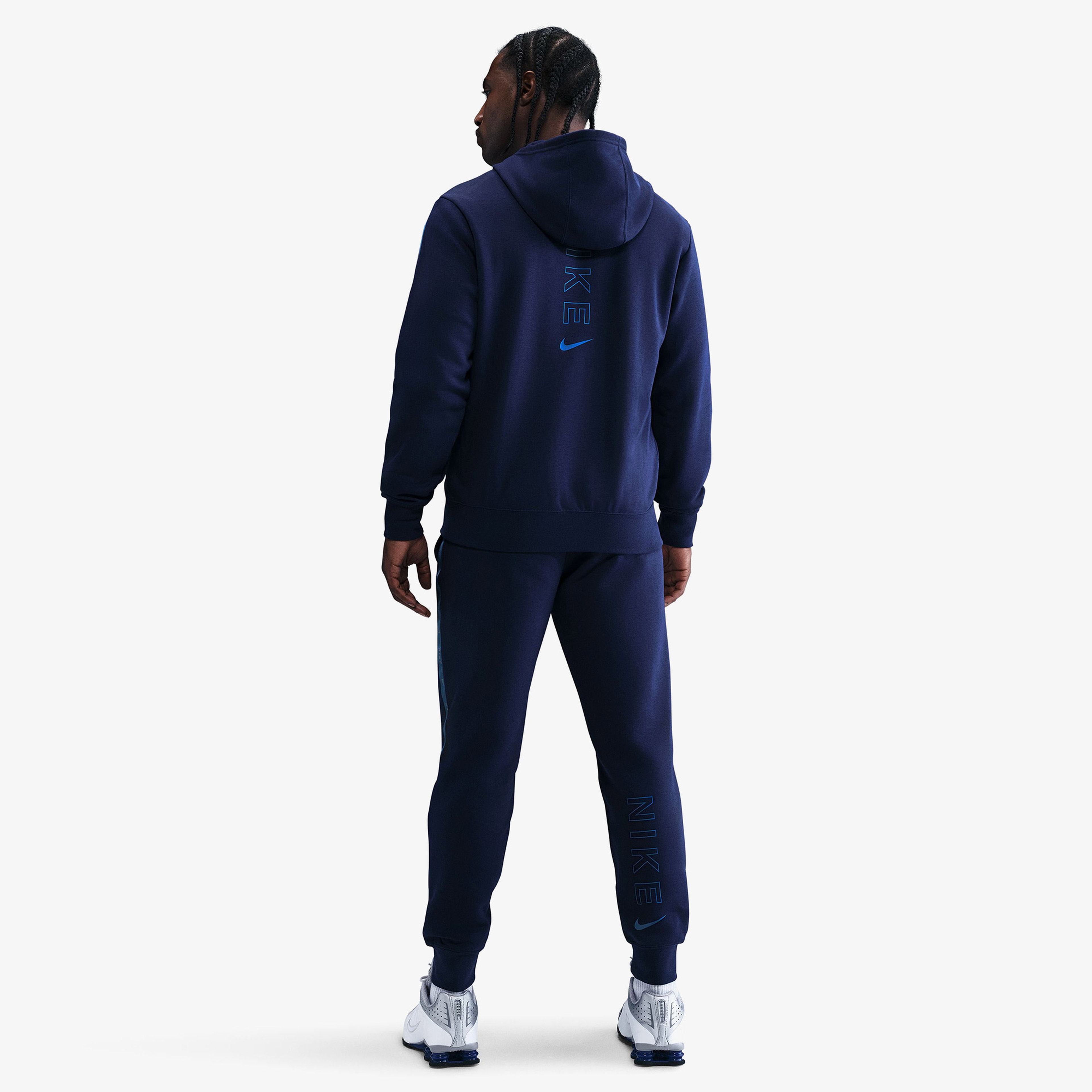 Nike Sportswear City Side Fleece Erkek Lacivert Kapüşonlu Hoodie